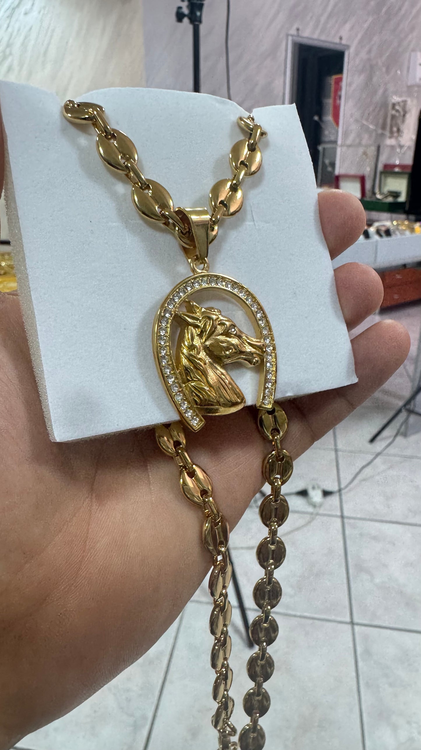Combo kit cavallo acciaio oro *147