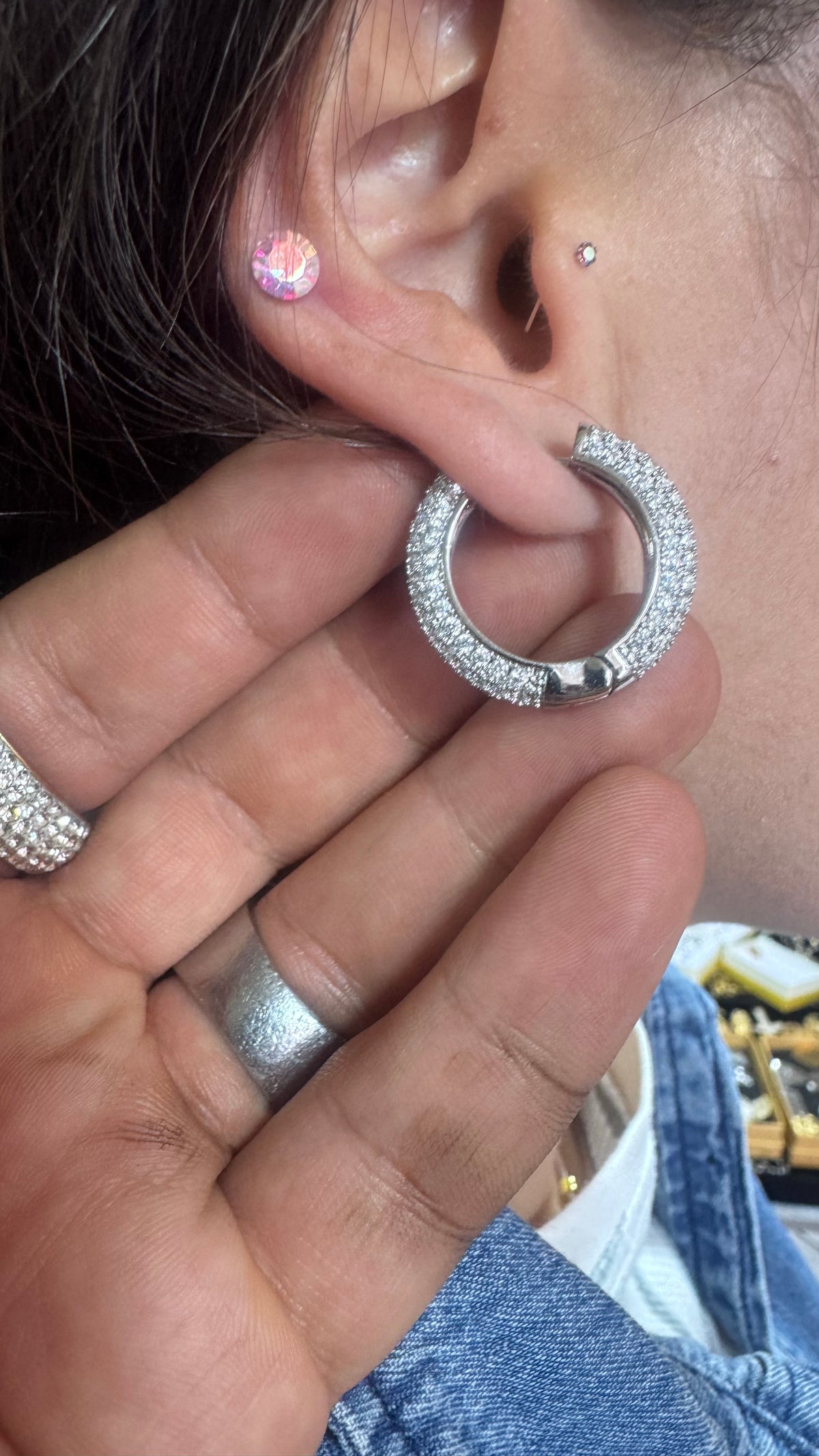 Orecchini con brillantini*449966