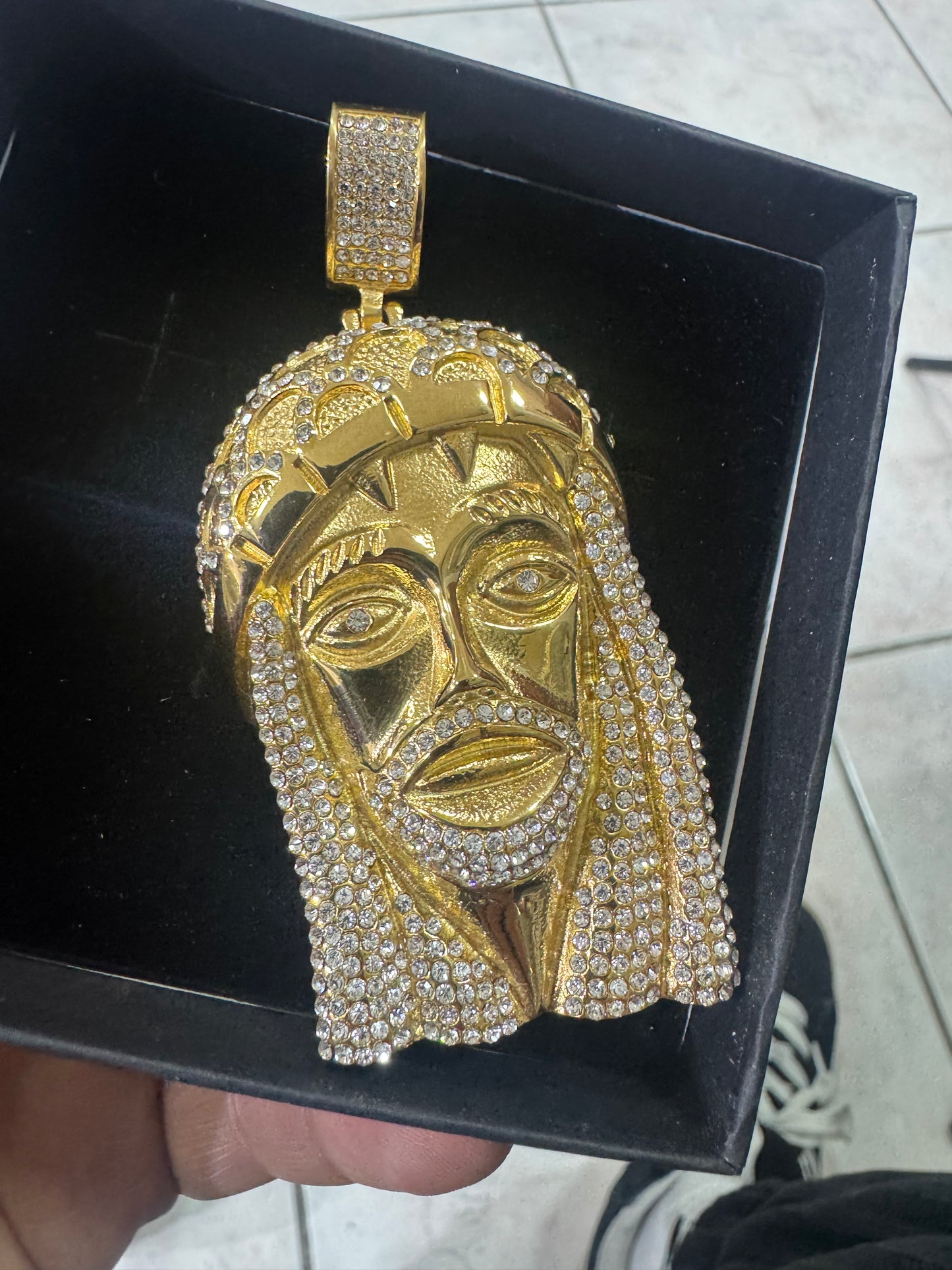 Ciondolo Gesù grande Acciaio *123