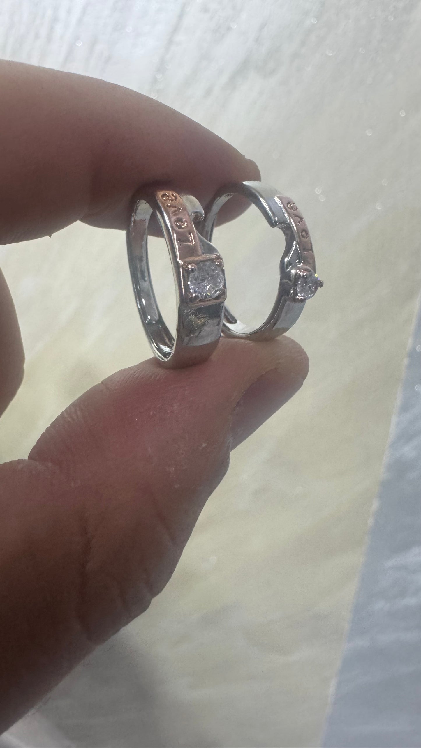 Coppia fedi/fedine Argento *08