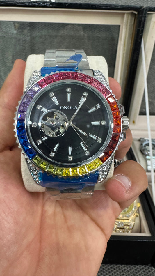 Orologio acciaio argento automatico *29