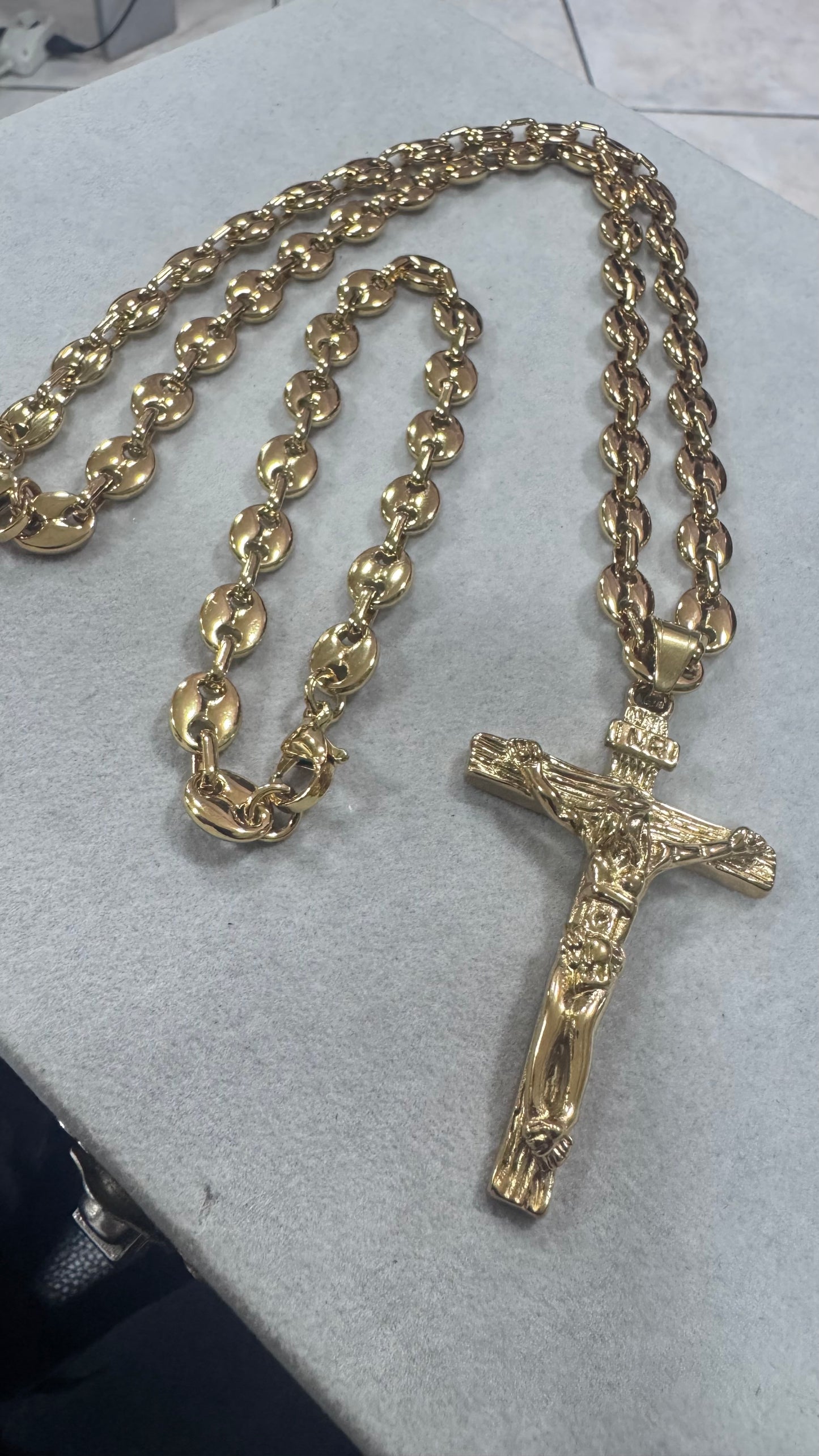 Combo Kit croce marina acciaio oro *258