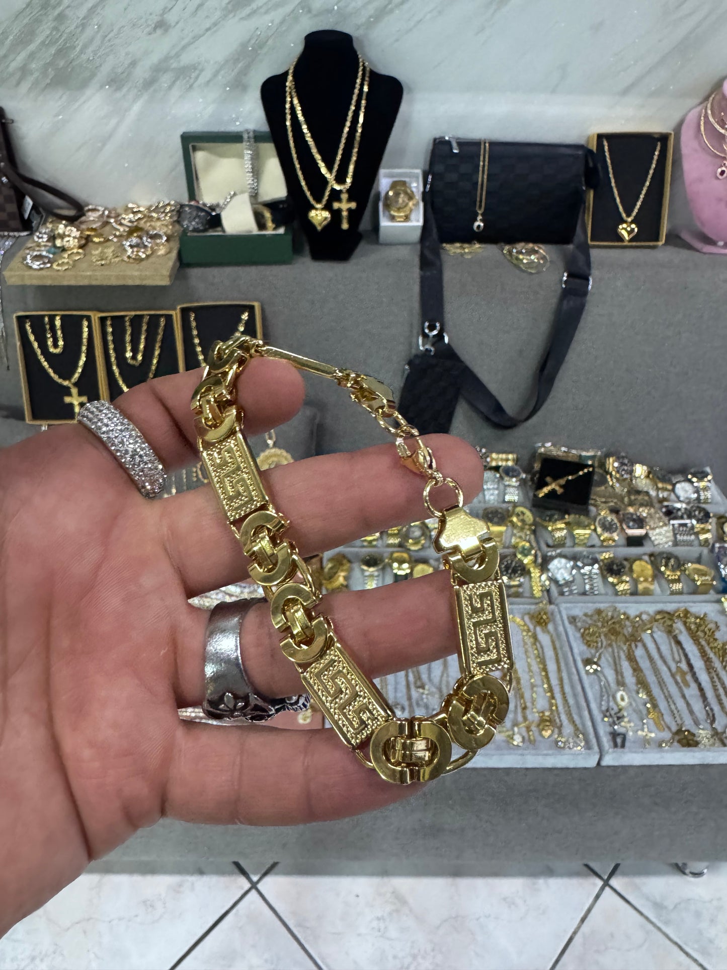 Bracciale greca piastra *115