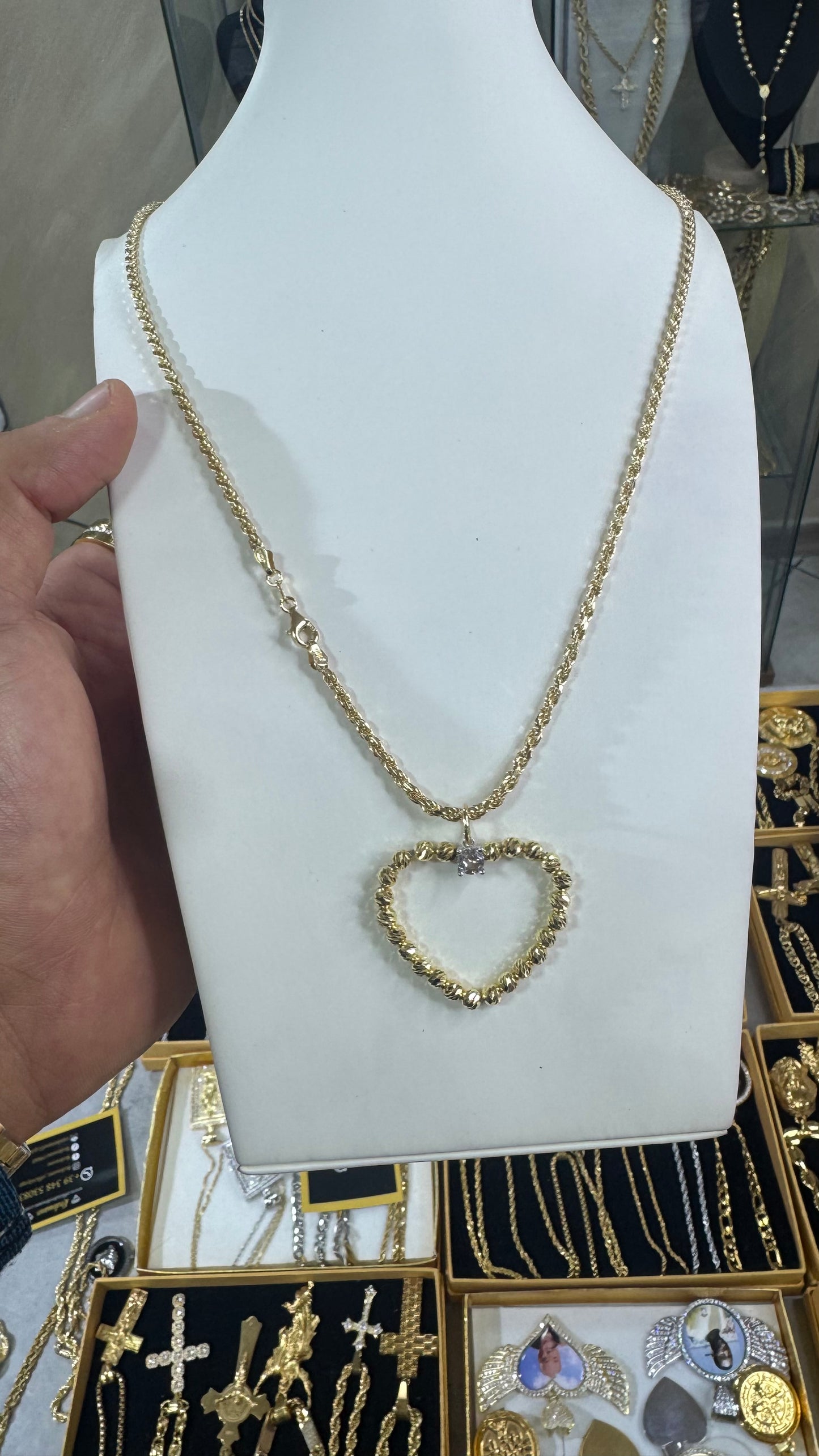 Collana Argento 925 cuore Slash *622