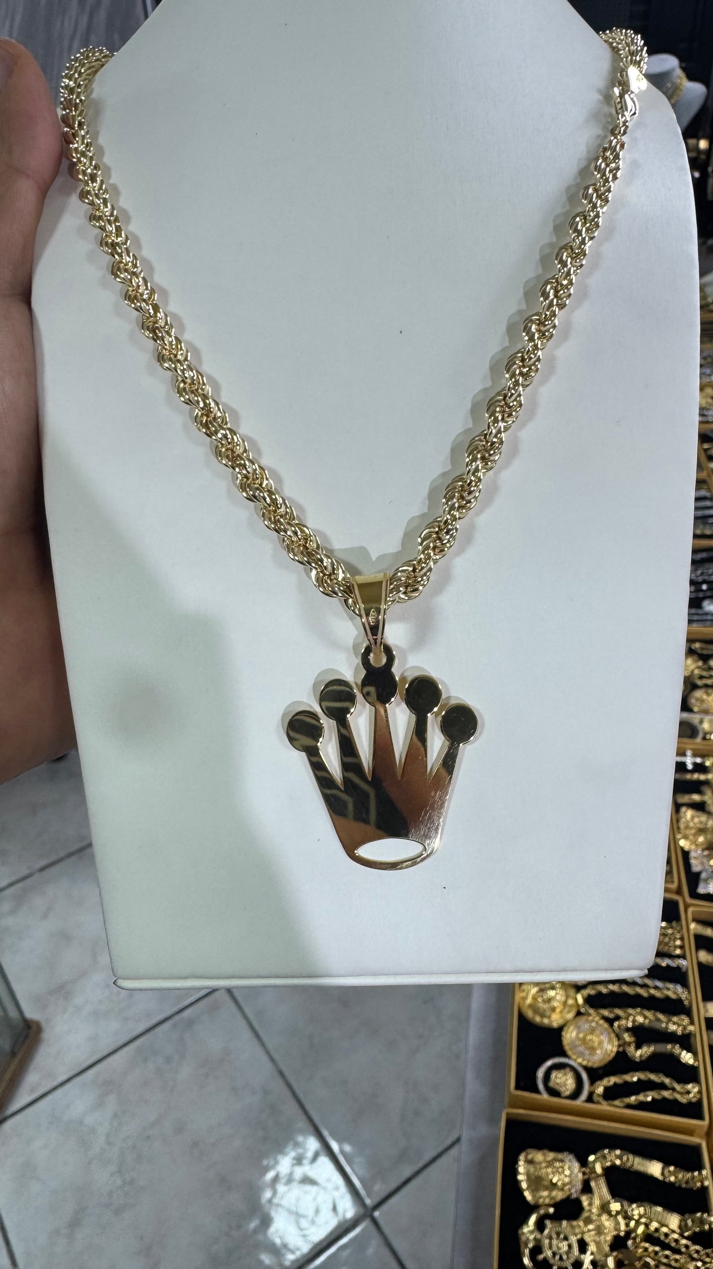 Collana Argento 925 Corona*609