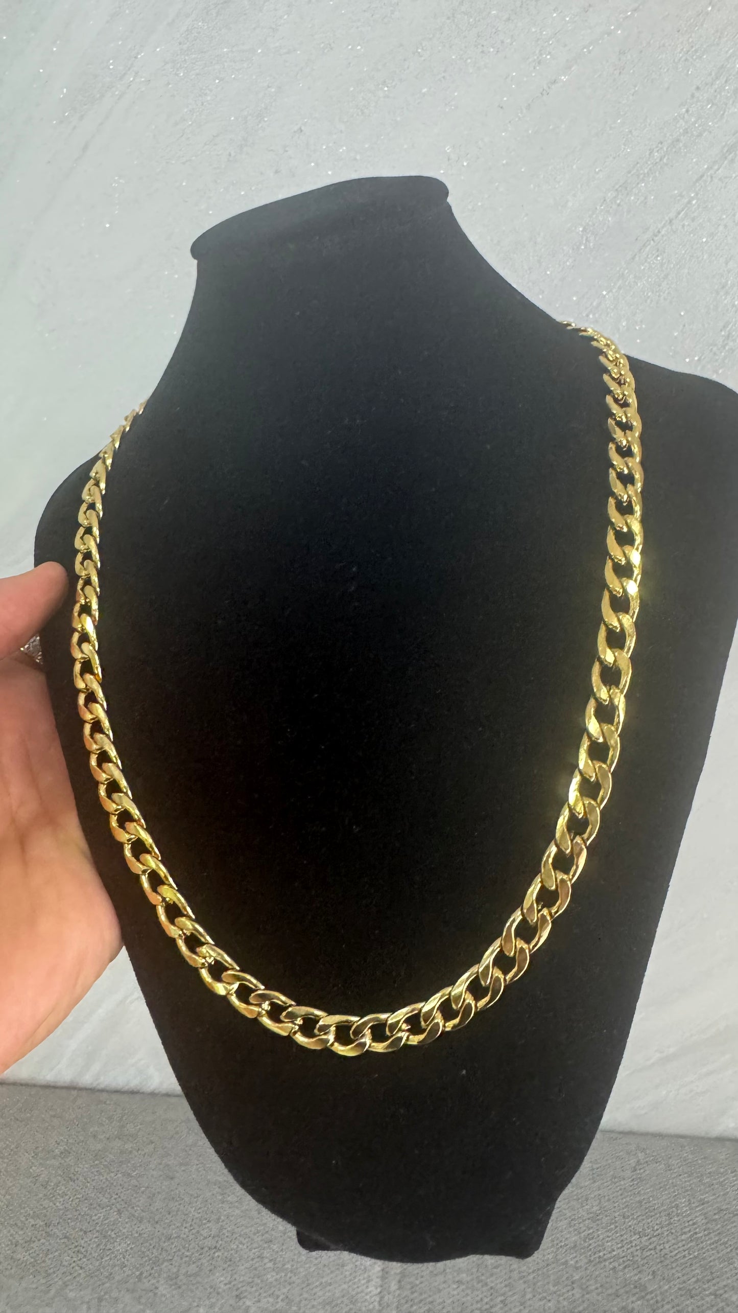 Collana girocollo singola acciaio oro*11