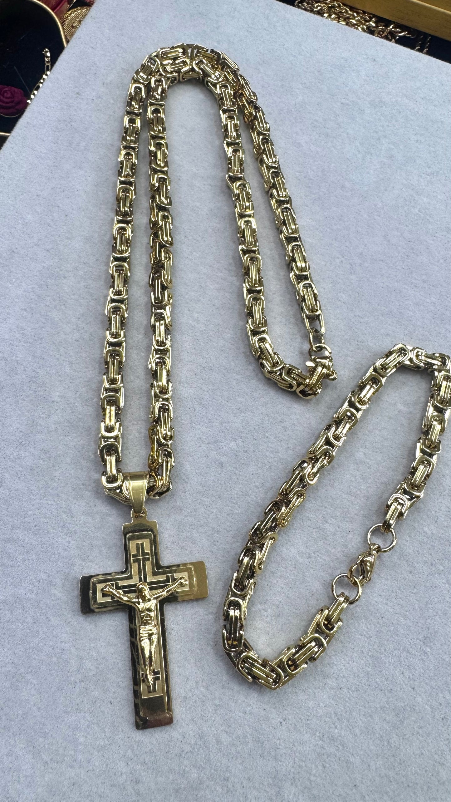 Combo Kit croce acciaio oro *231