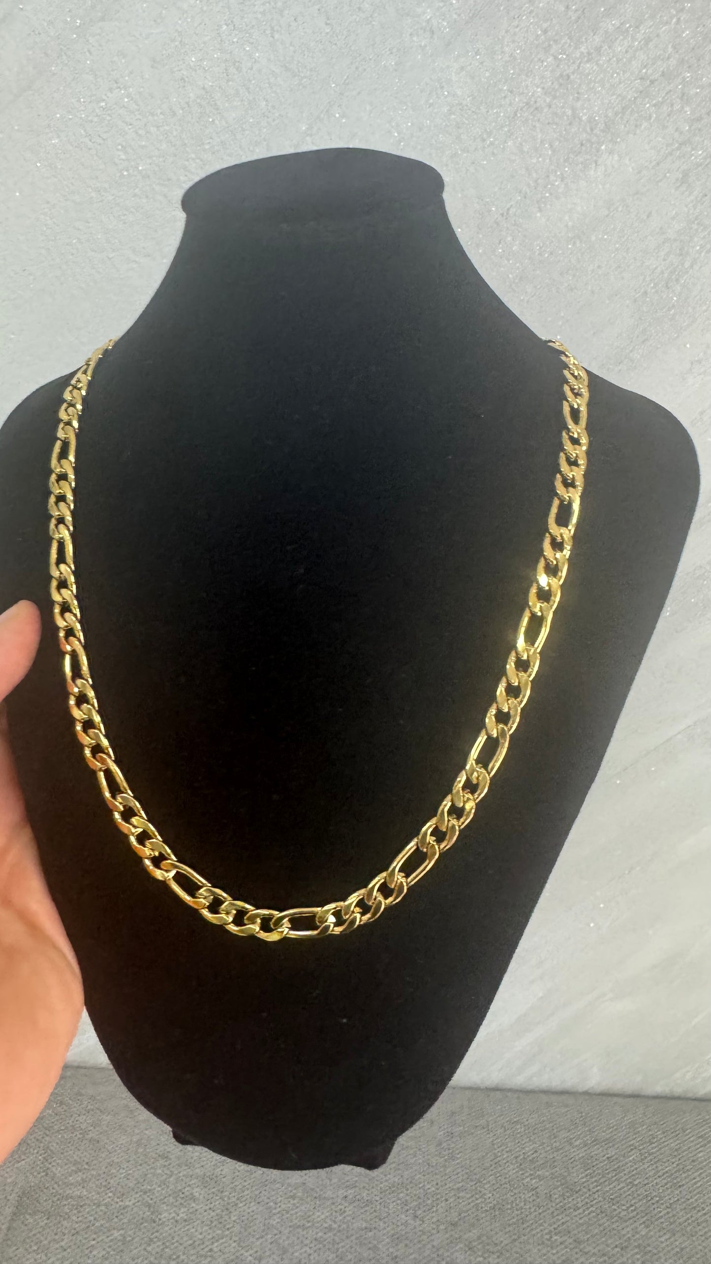 Collana girocollo acciaio oro*12