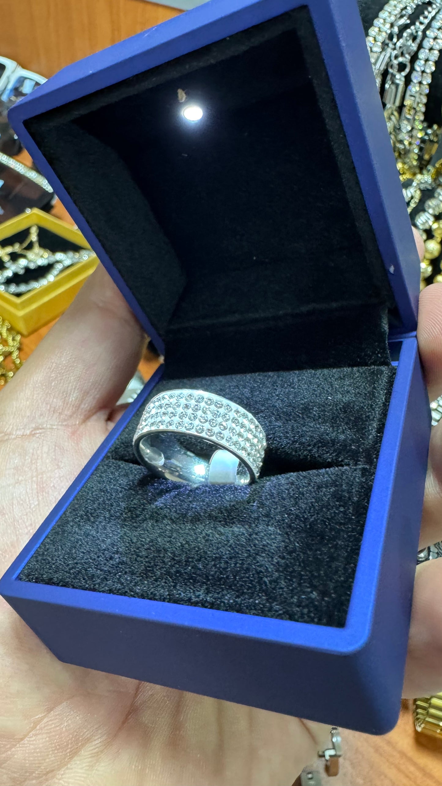 Anello acciaio Diamond *47