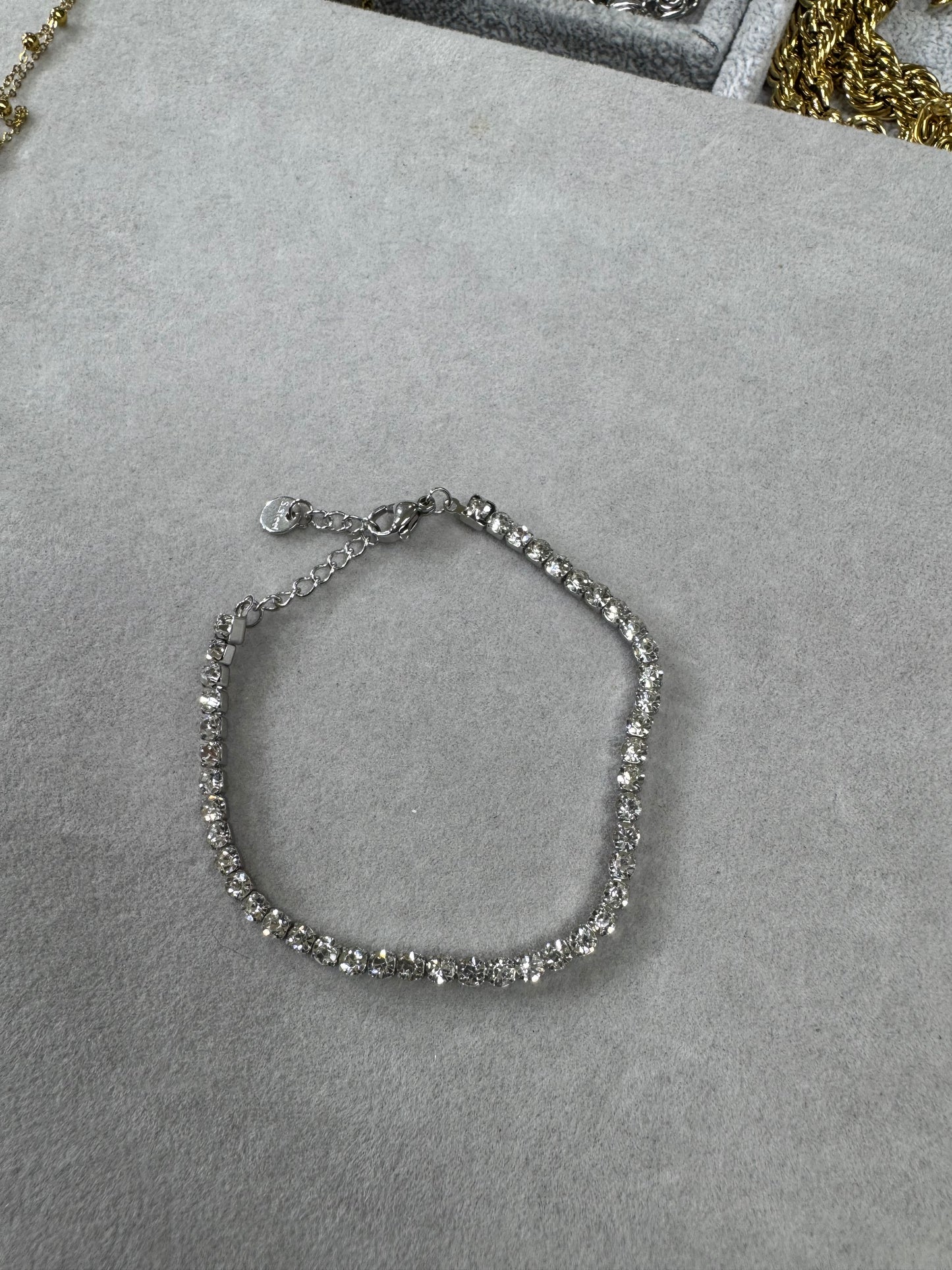 Bracciale tennis colore argento *68