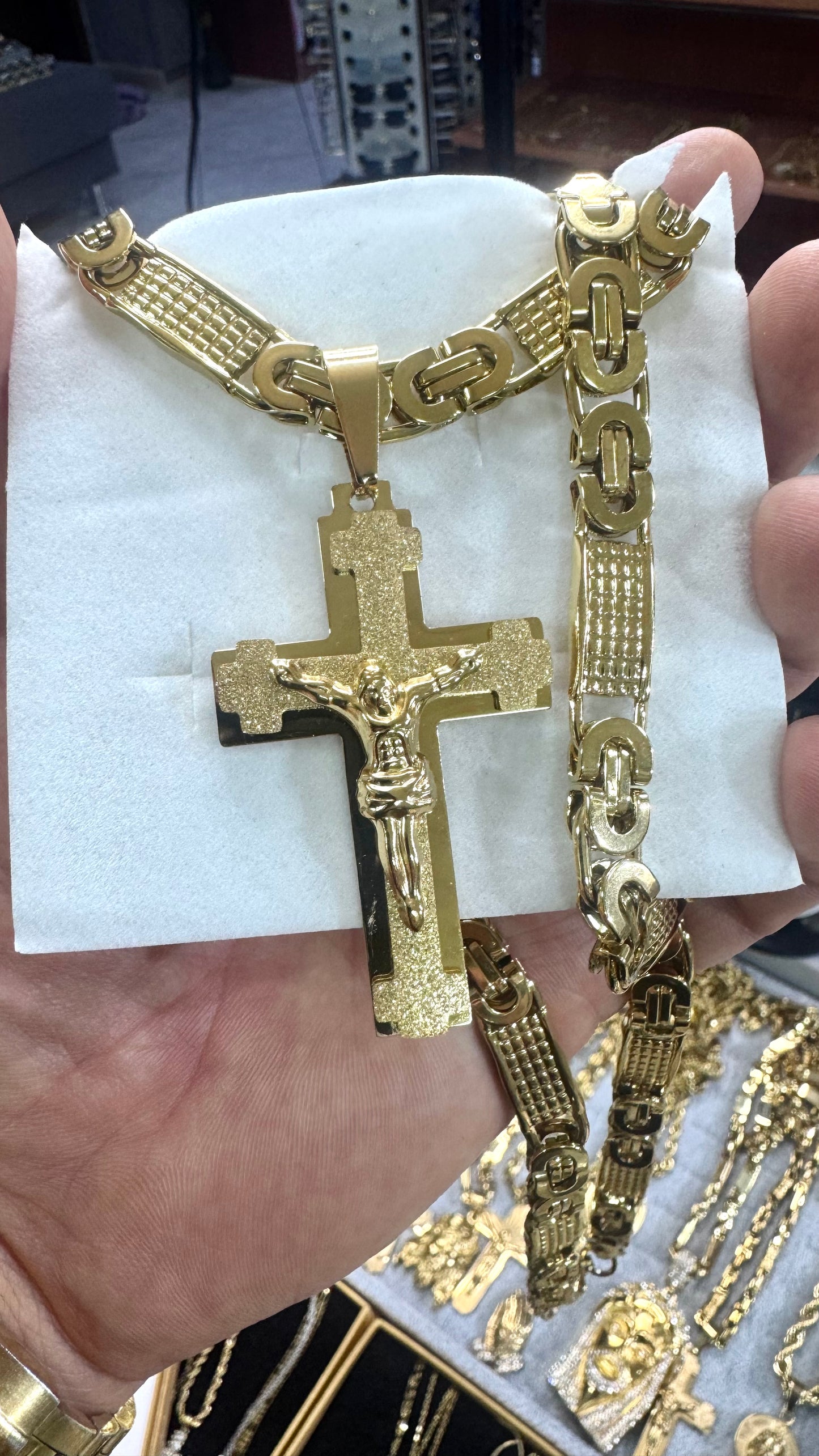 combo kit croce Acciaio oro*175