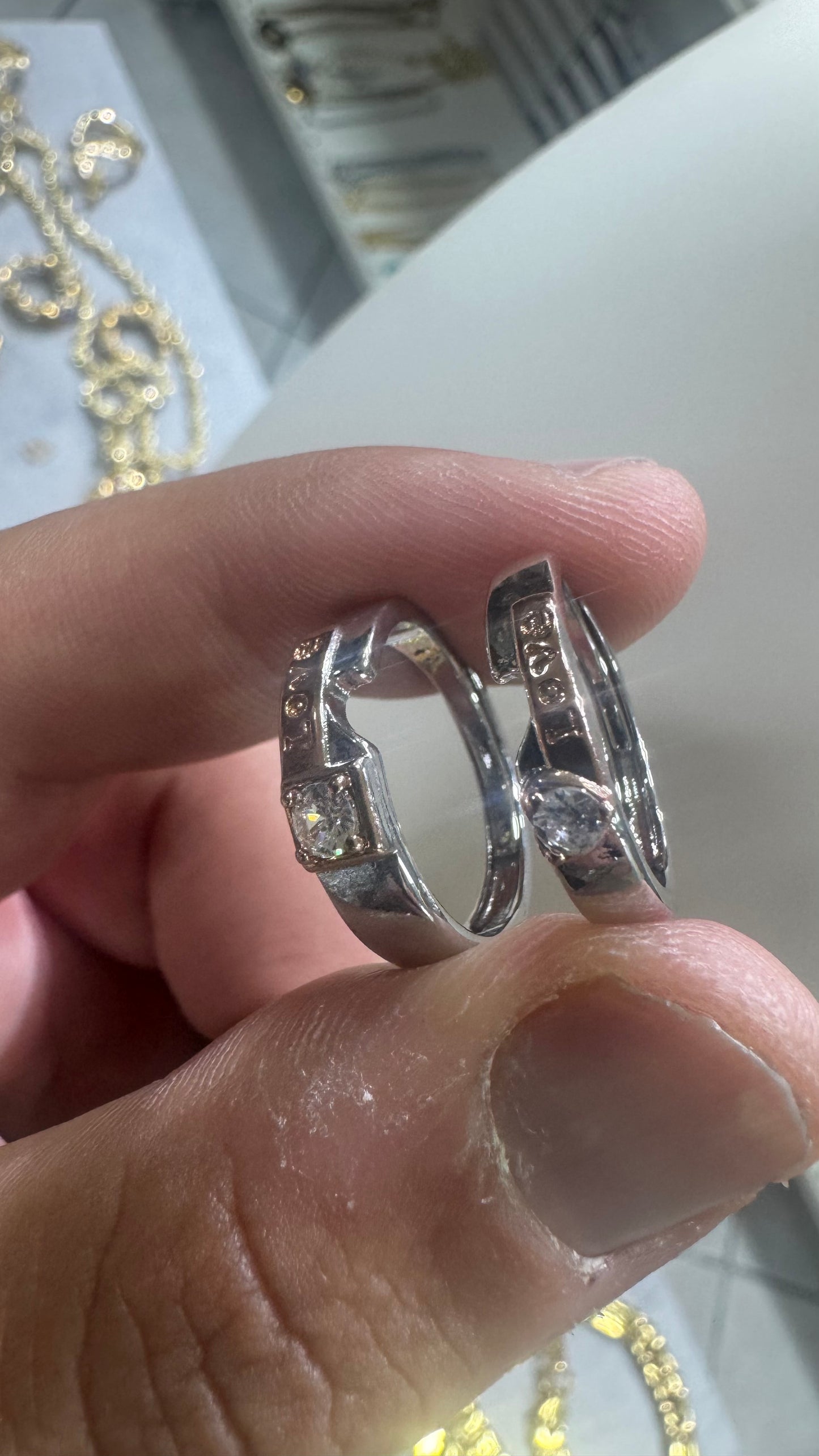 Coppia fedi/fedine Argento *08