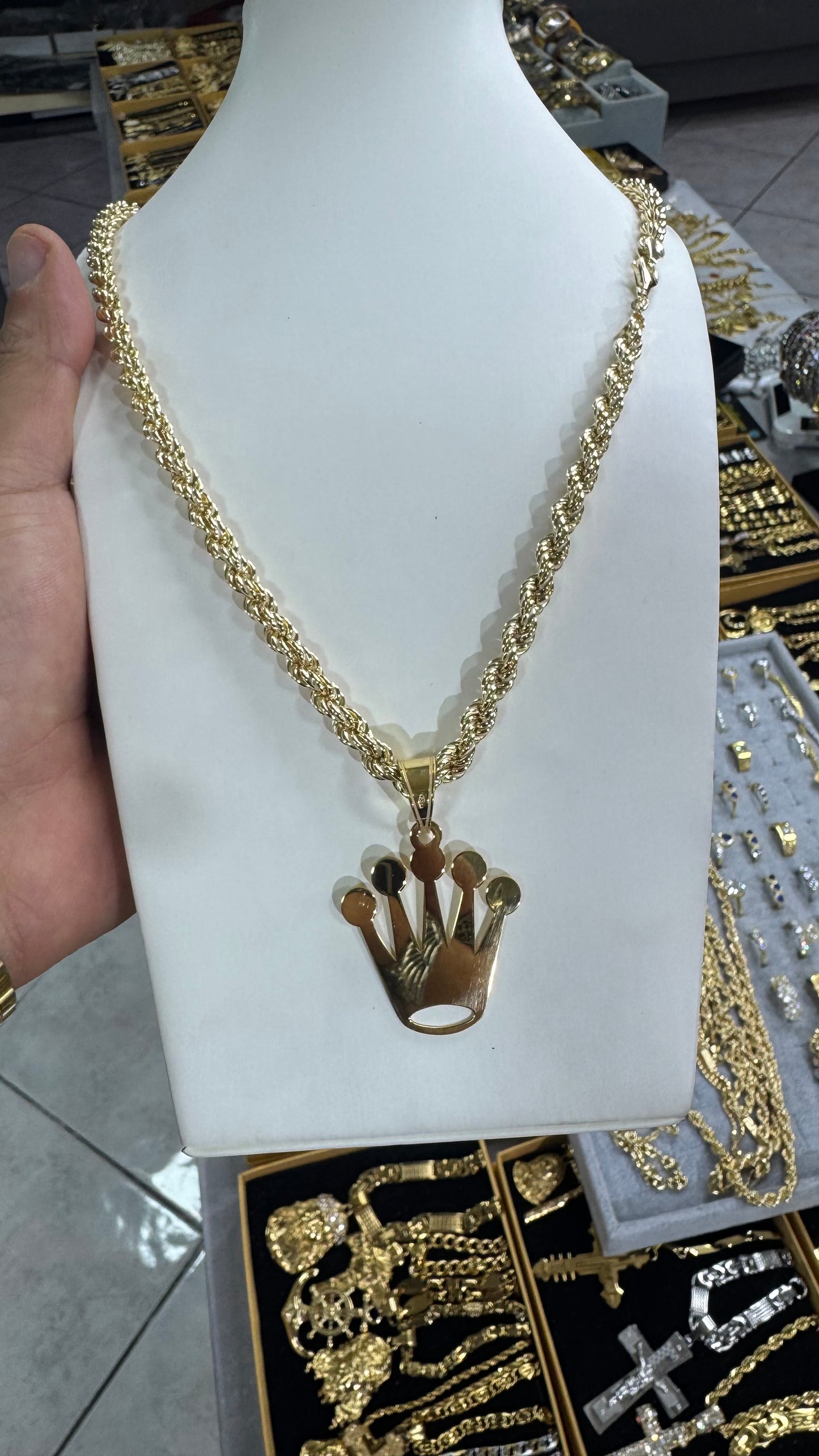 Collana Argento 925 Corona*609