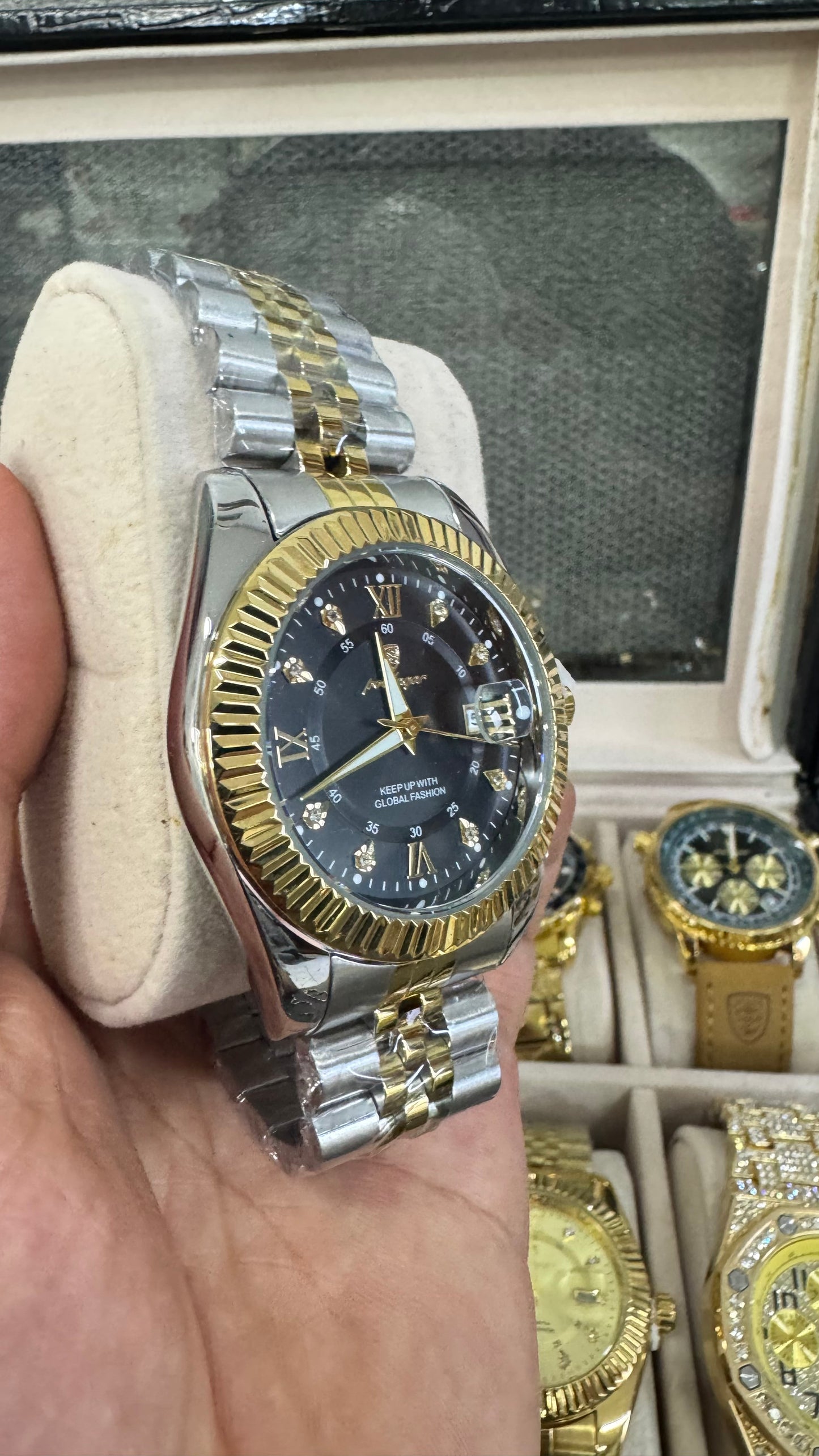Orologio acciaio oro e argento *27