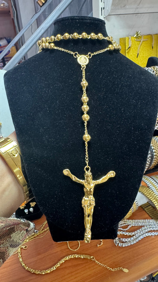Rosario oro acciaio *19
