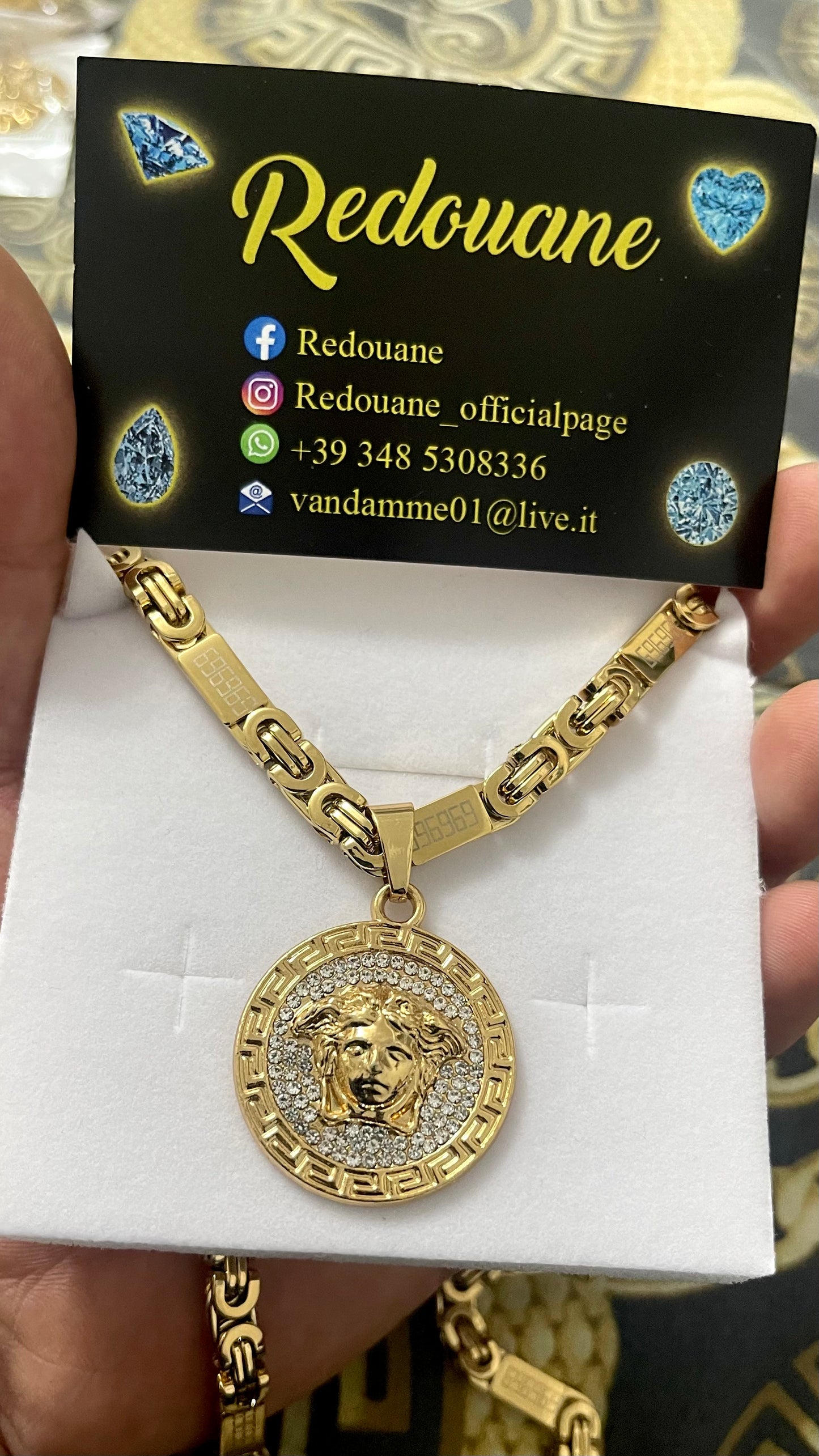 Combo kit acciaio oro medusa *30