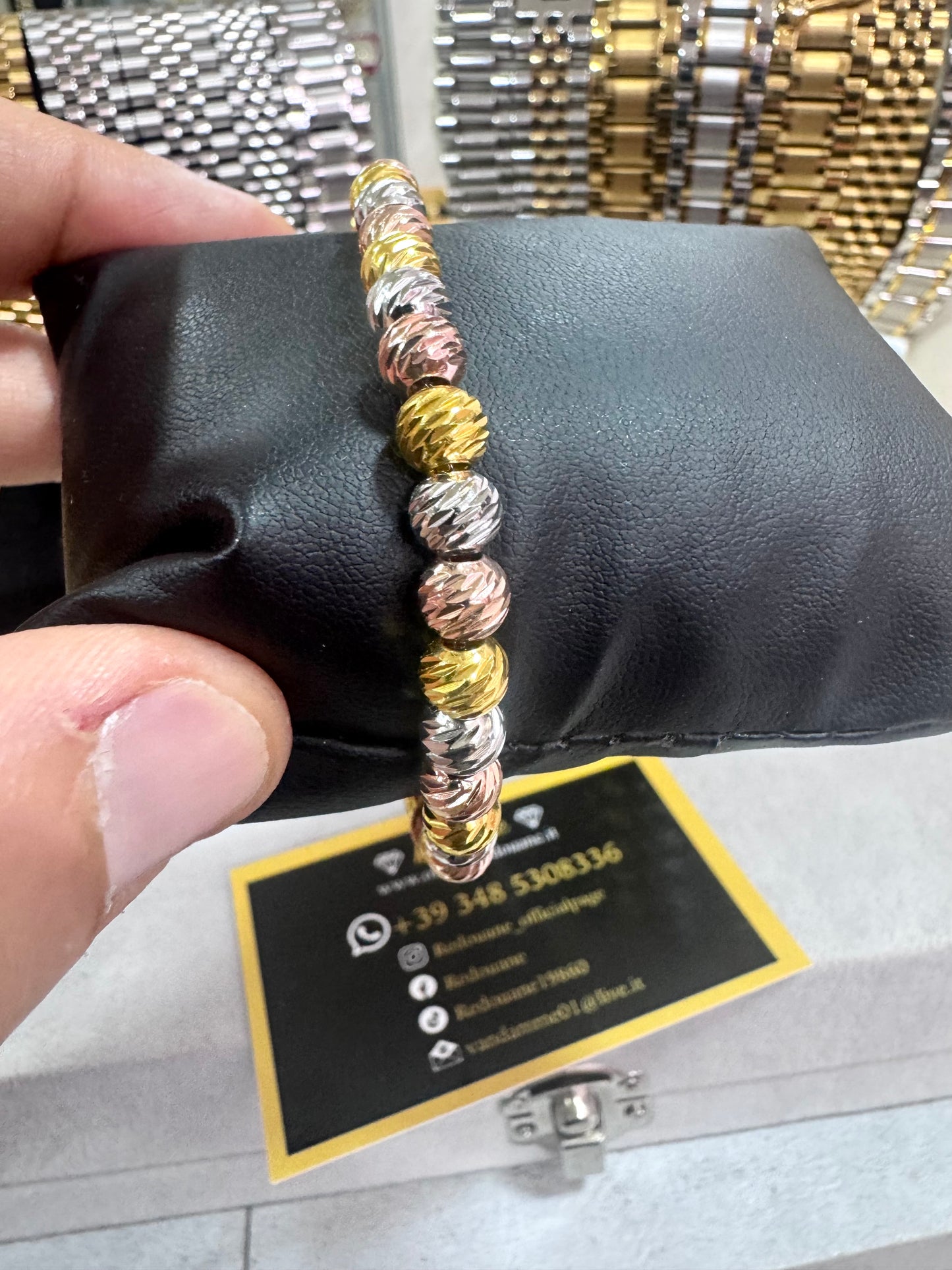 Bracciale MILLELUCI tricolori acciaio *54