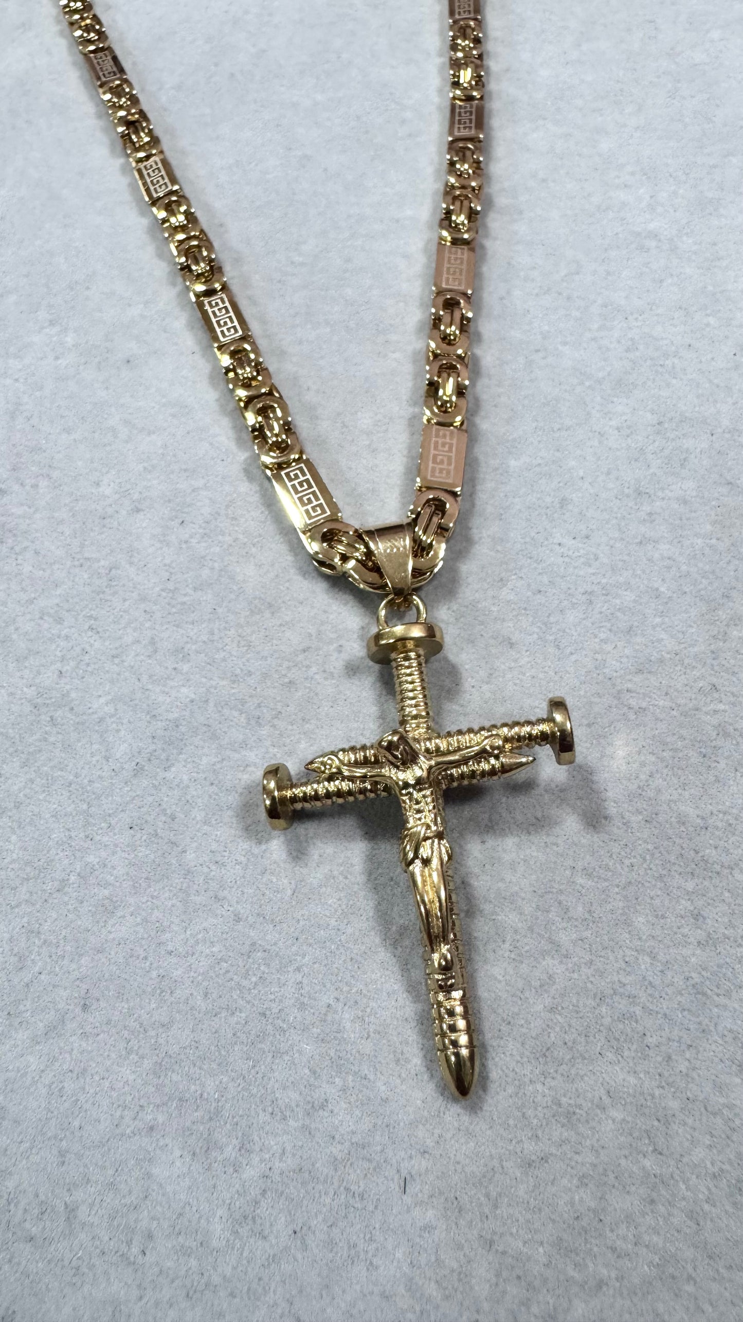 Combo Kit croce Chiodo acciaio oro *253