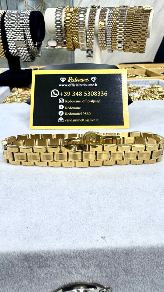 Bracciale modello president acciaio oro *62