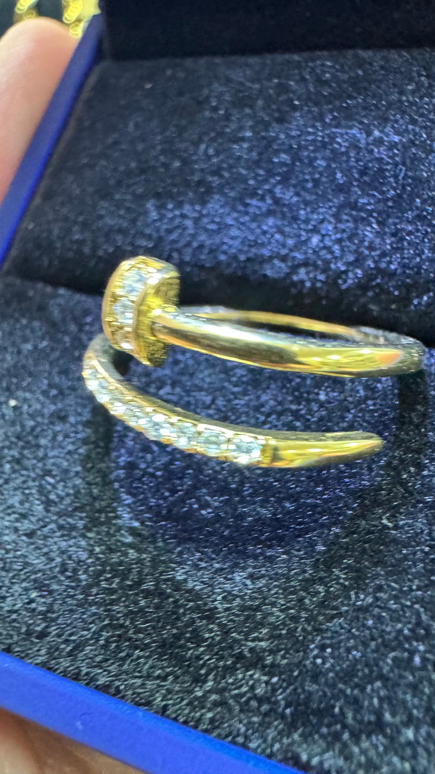 Anello acciaio oro *53