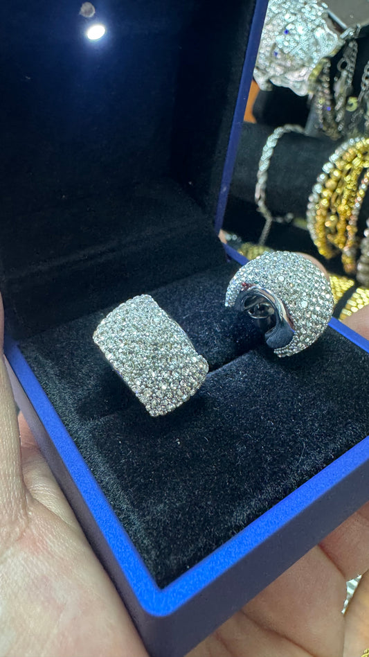 Orecchini Diamond argento acciaio *34