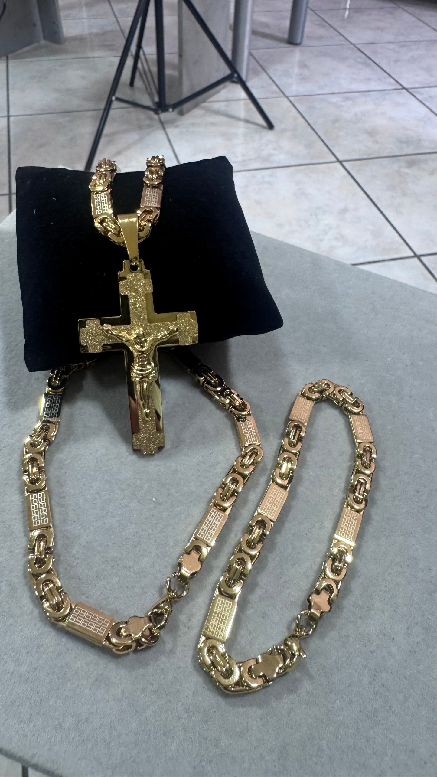combo kit croce Acciaio oro*173