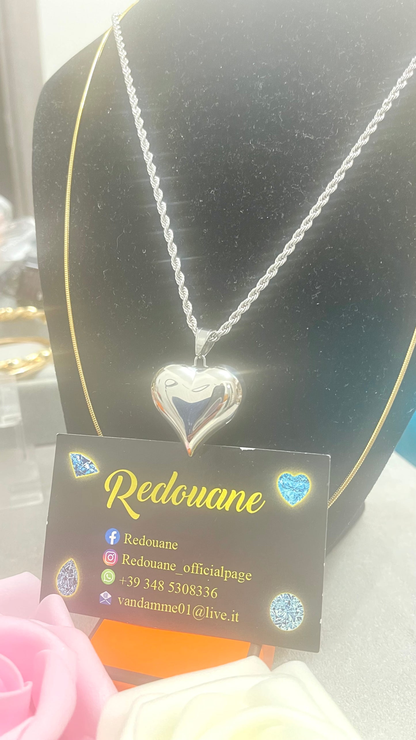 Collana con cuoricino acciaio *05