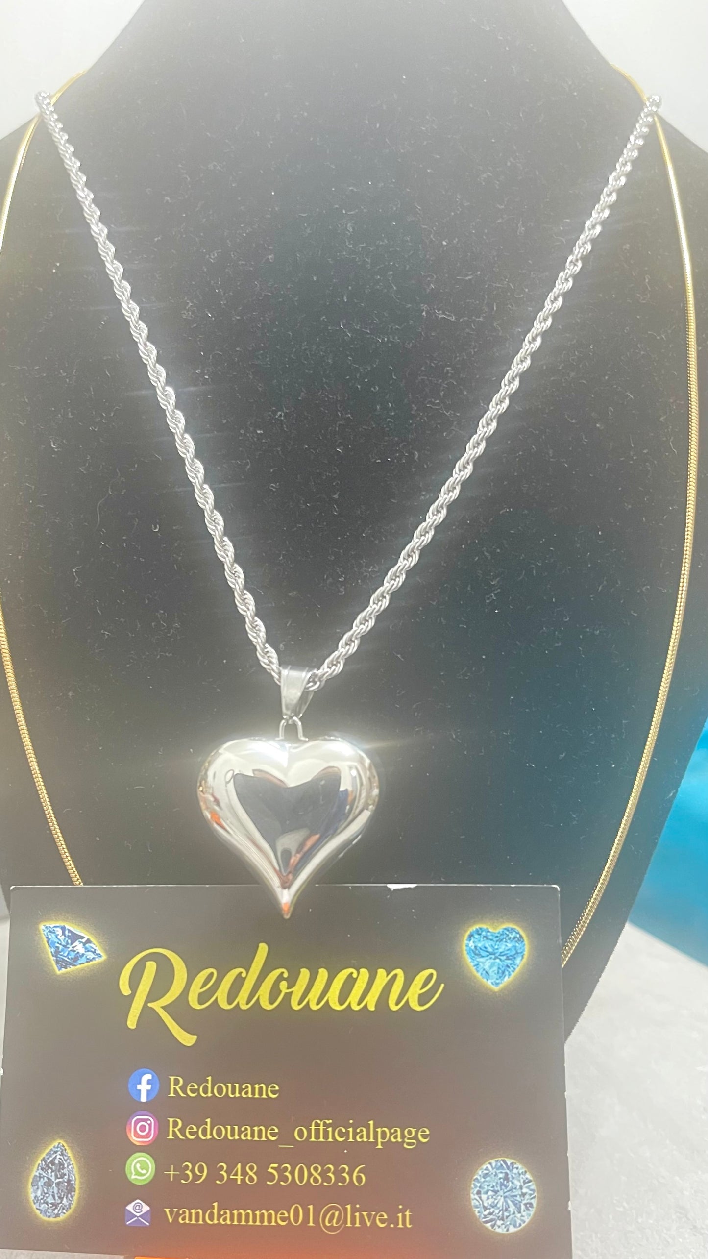 Collana con cuoricino acciaio *05