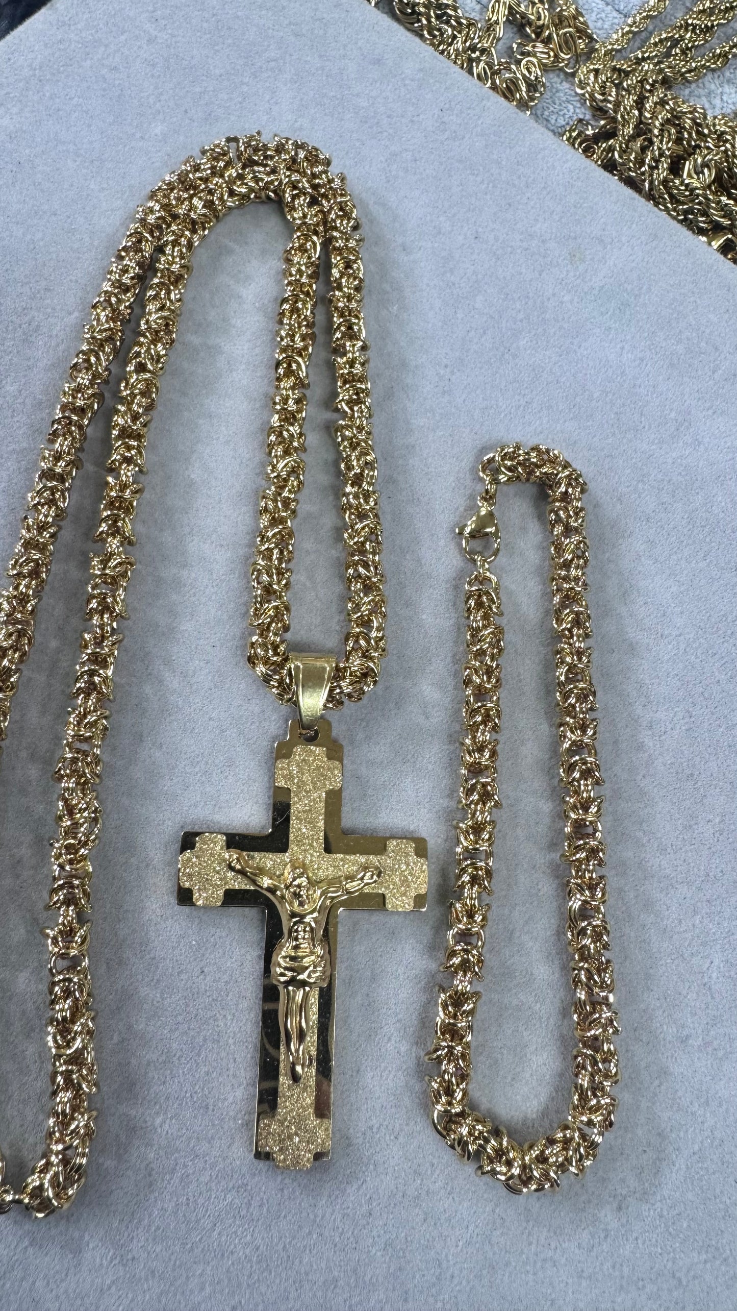 combo kit croce Acciaio oro*189