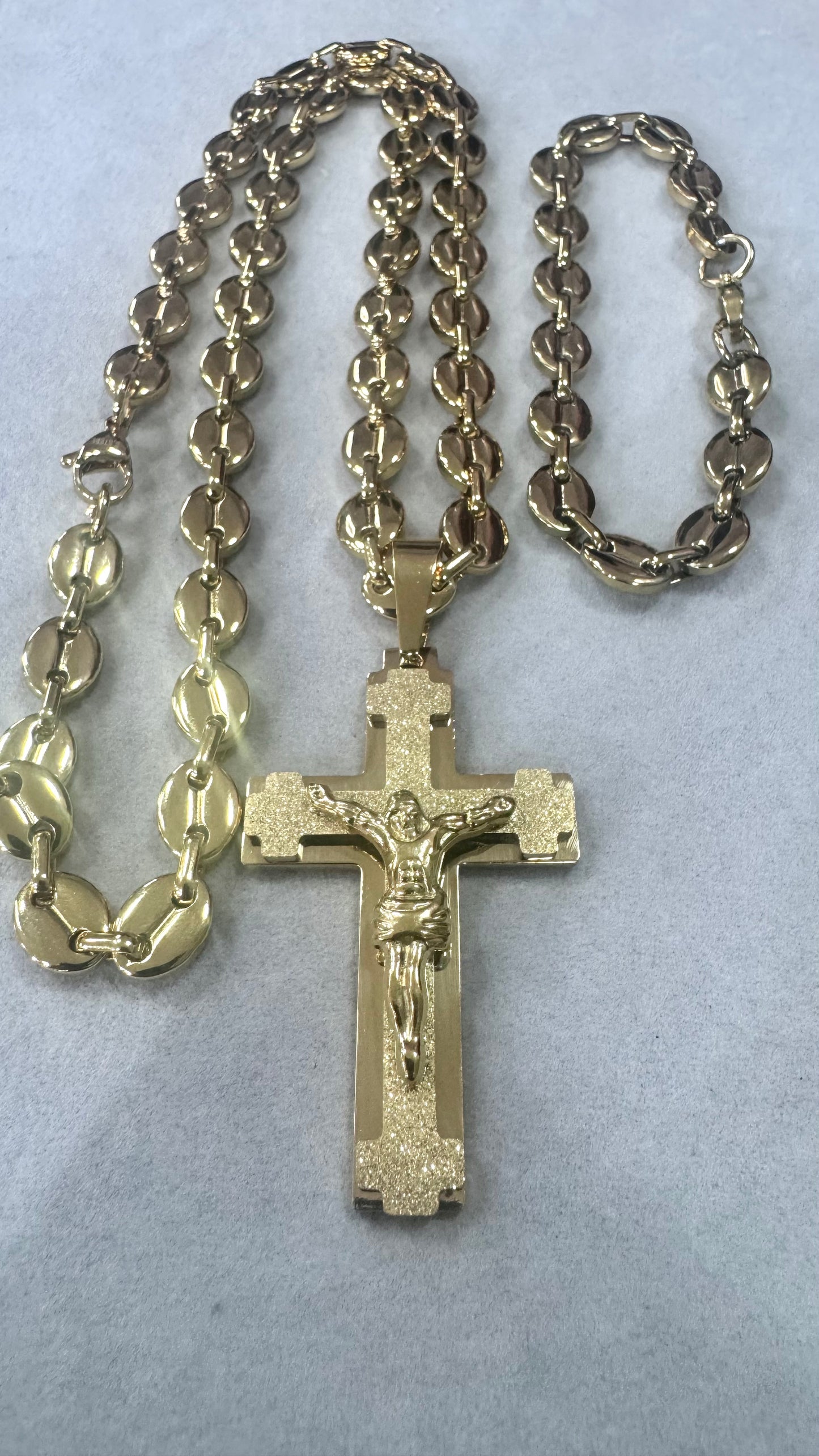 Combo Kit croce acciaio oro *206