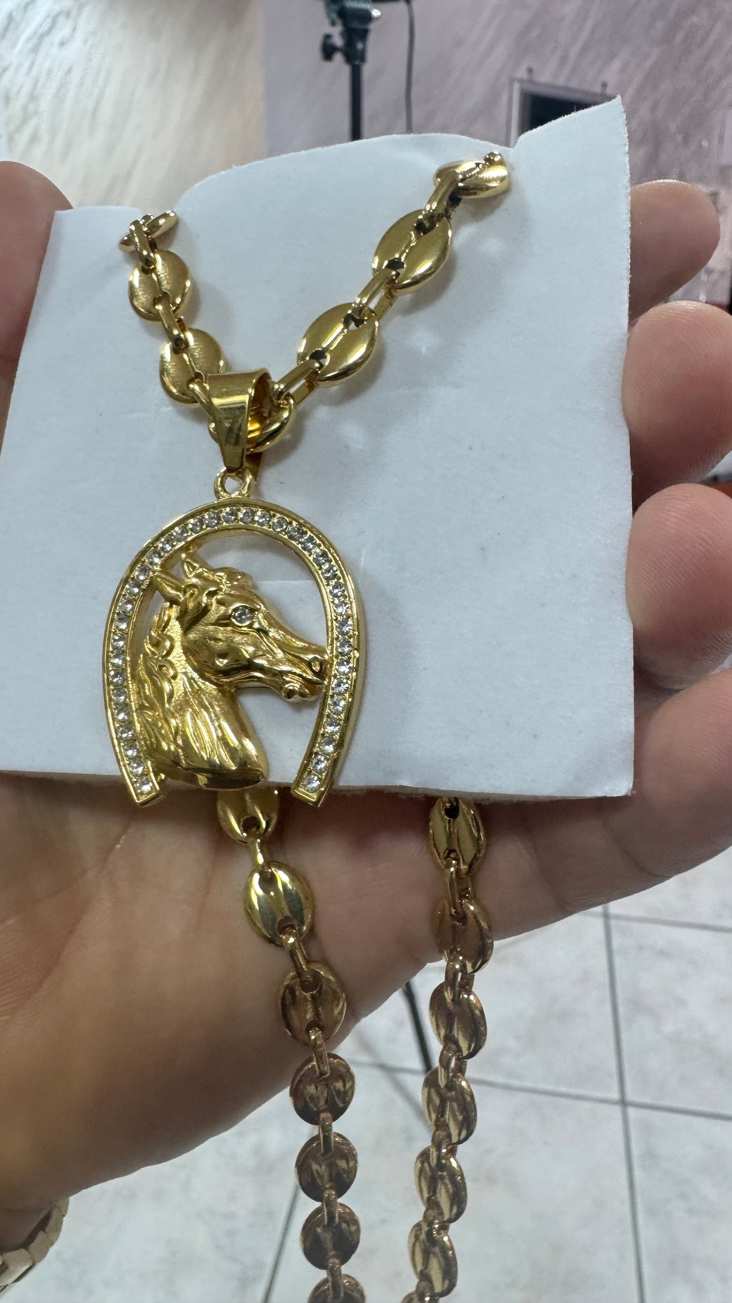 Combo kit cavallo acciaio oro *147