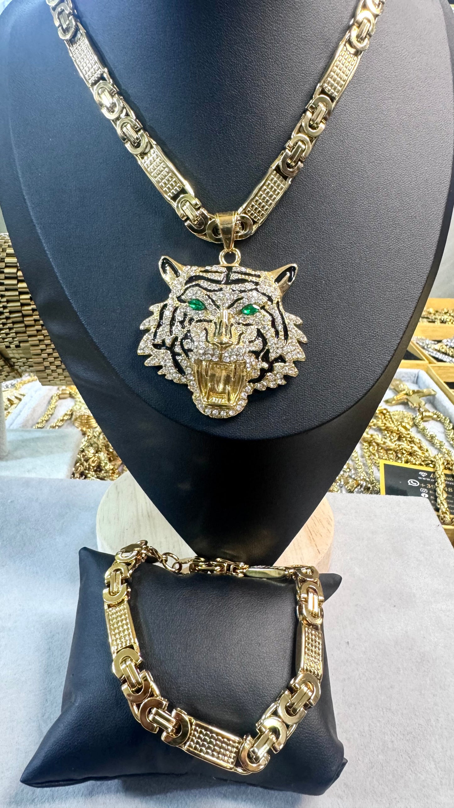 combo kit Tigre Acciaio oro*180