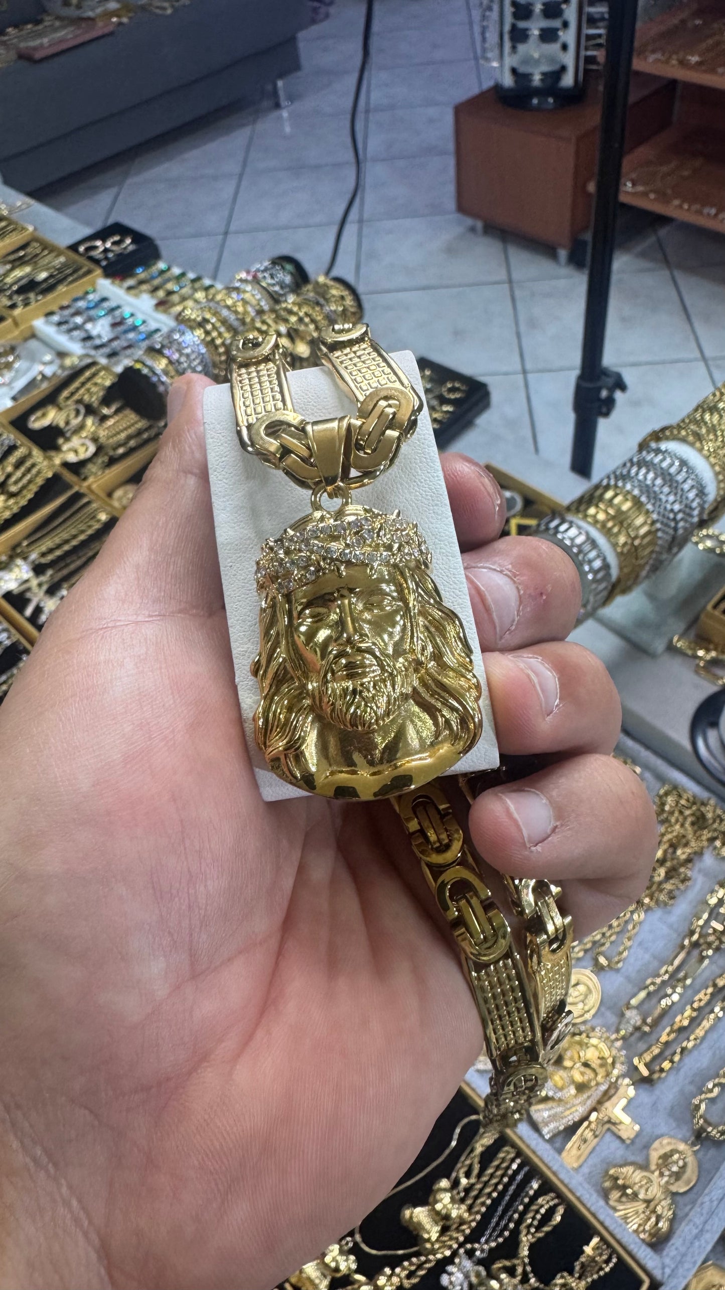 combo kit Gesù Acciaio oro*174