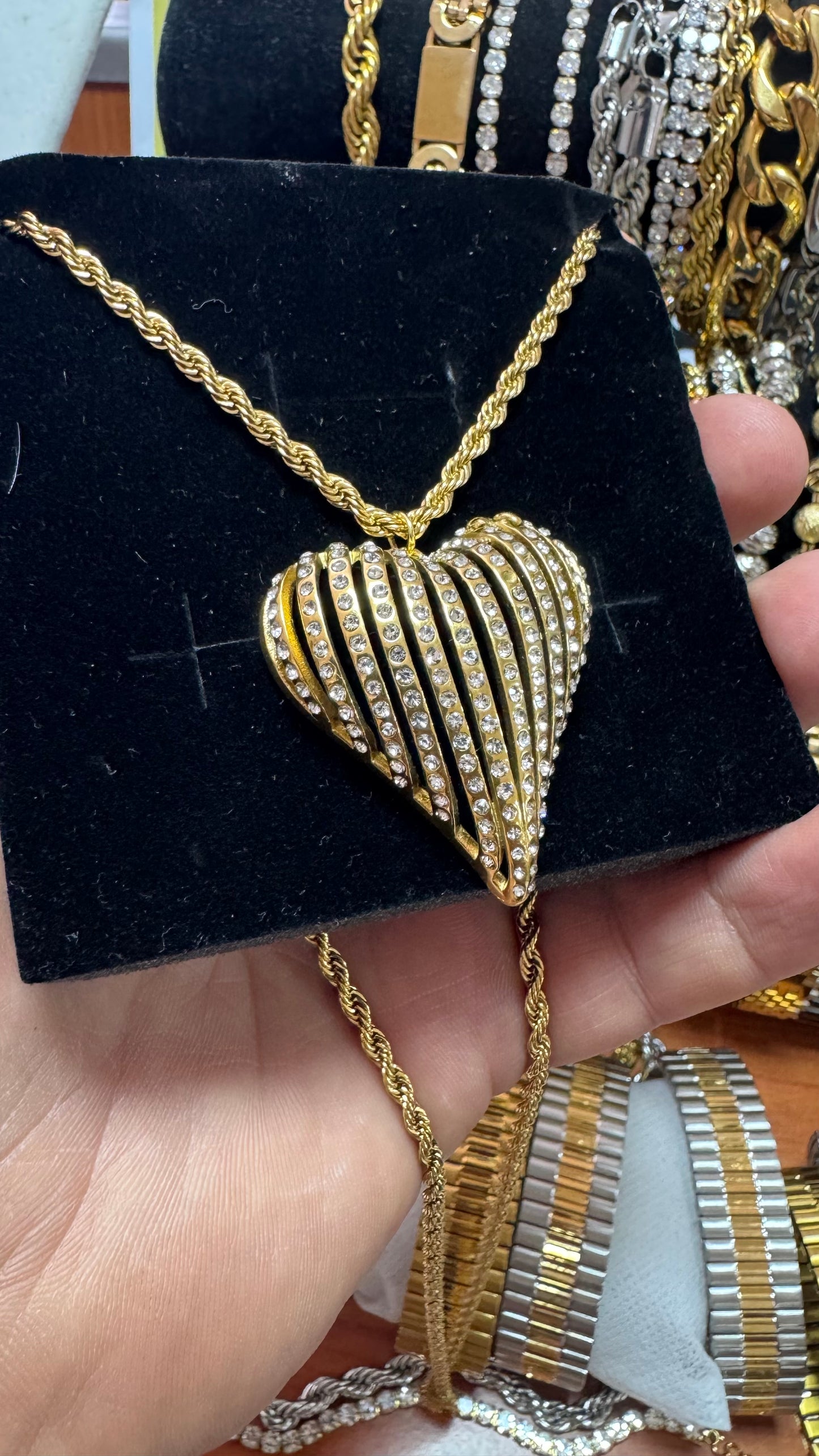 Collana con cuore acciaio *28