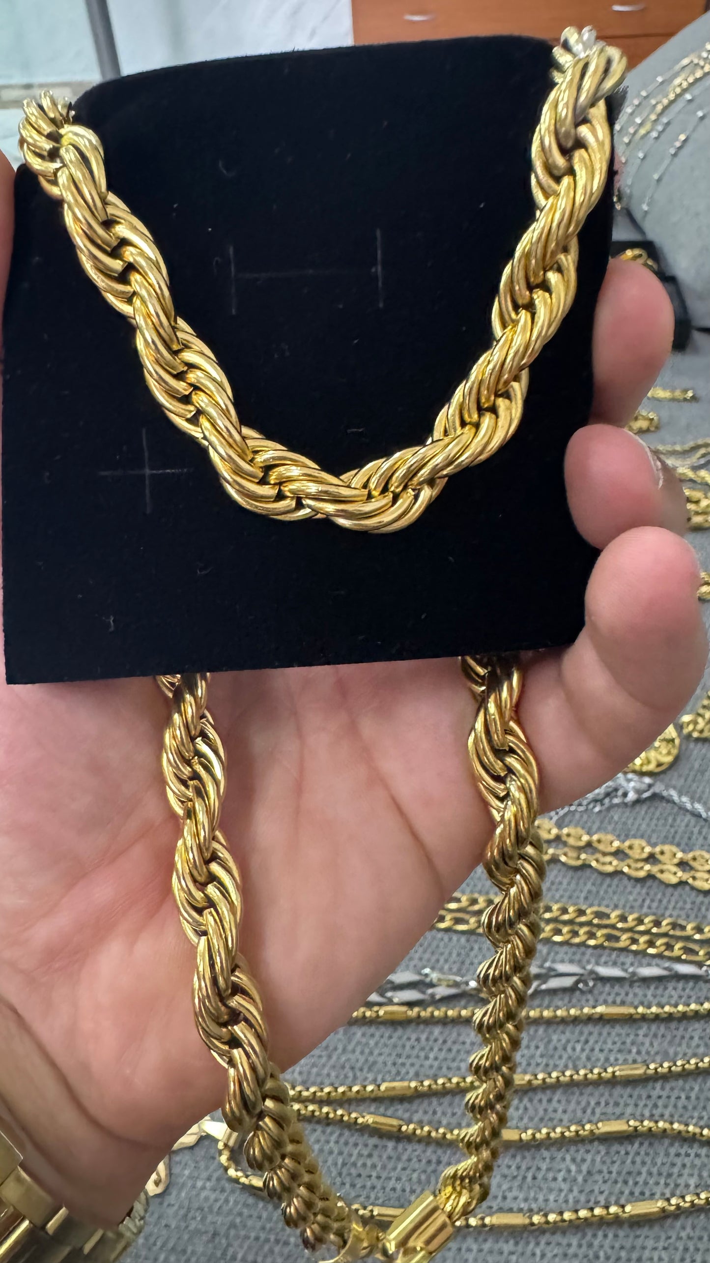Collana lunga 60 cm12 mm spessore *10