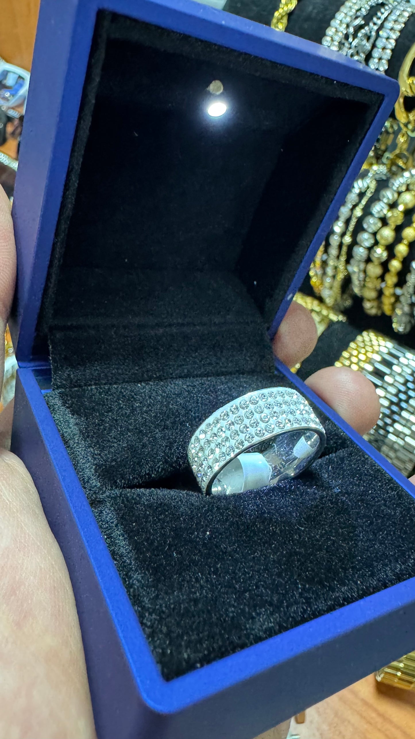 Anello acciaio Diamond *47