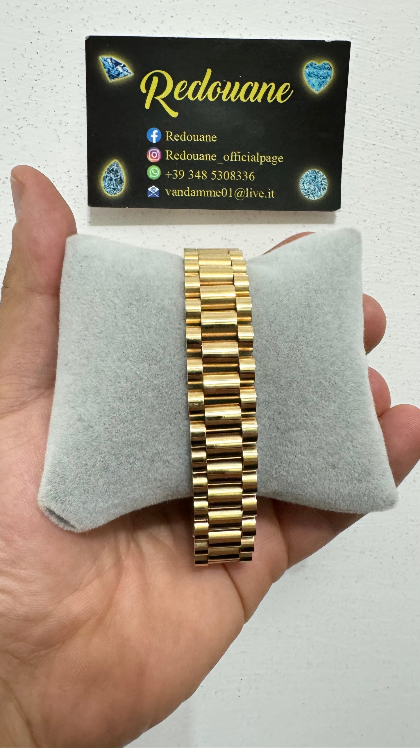 Bracciale acciaio oro *07