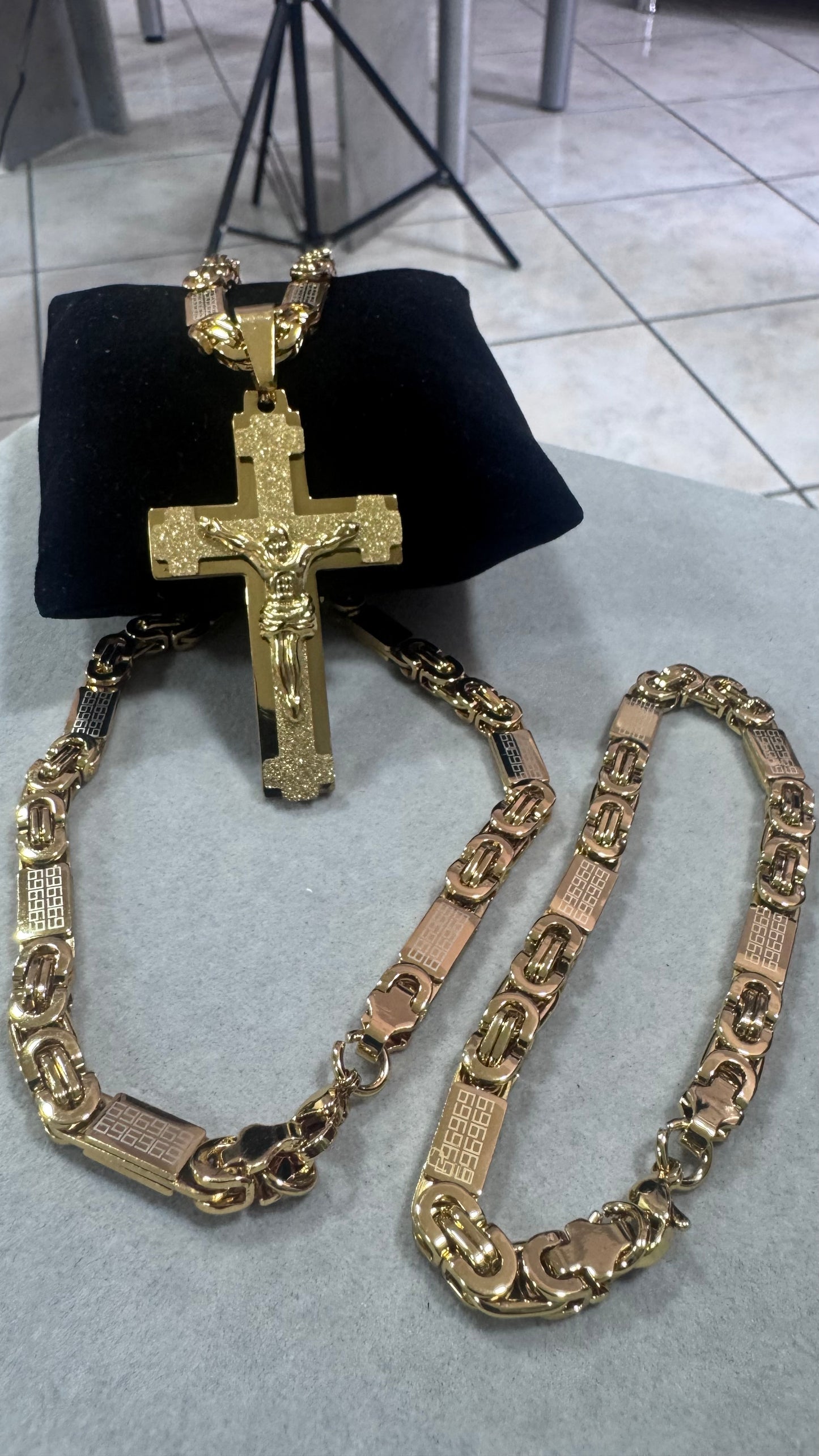 combo kit croce Acciaio oro*173