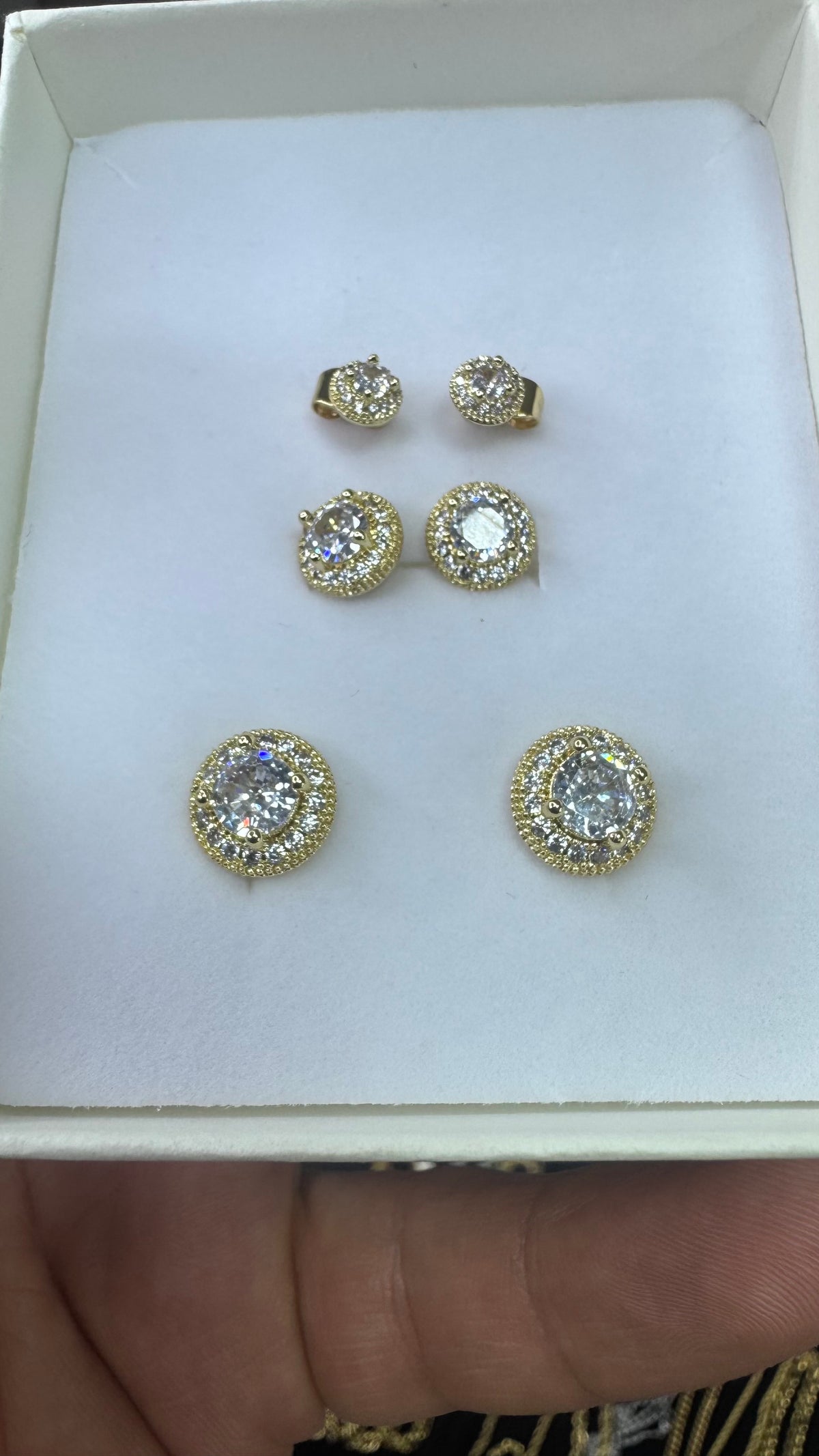 Orecchini Punto luce modello Ronaldo X 3 coppie *0007