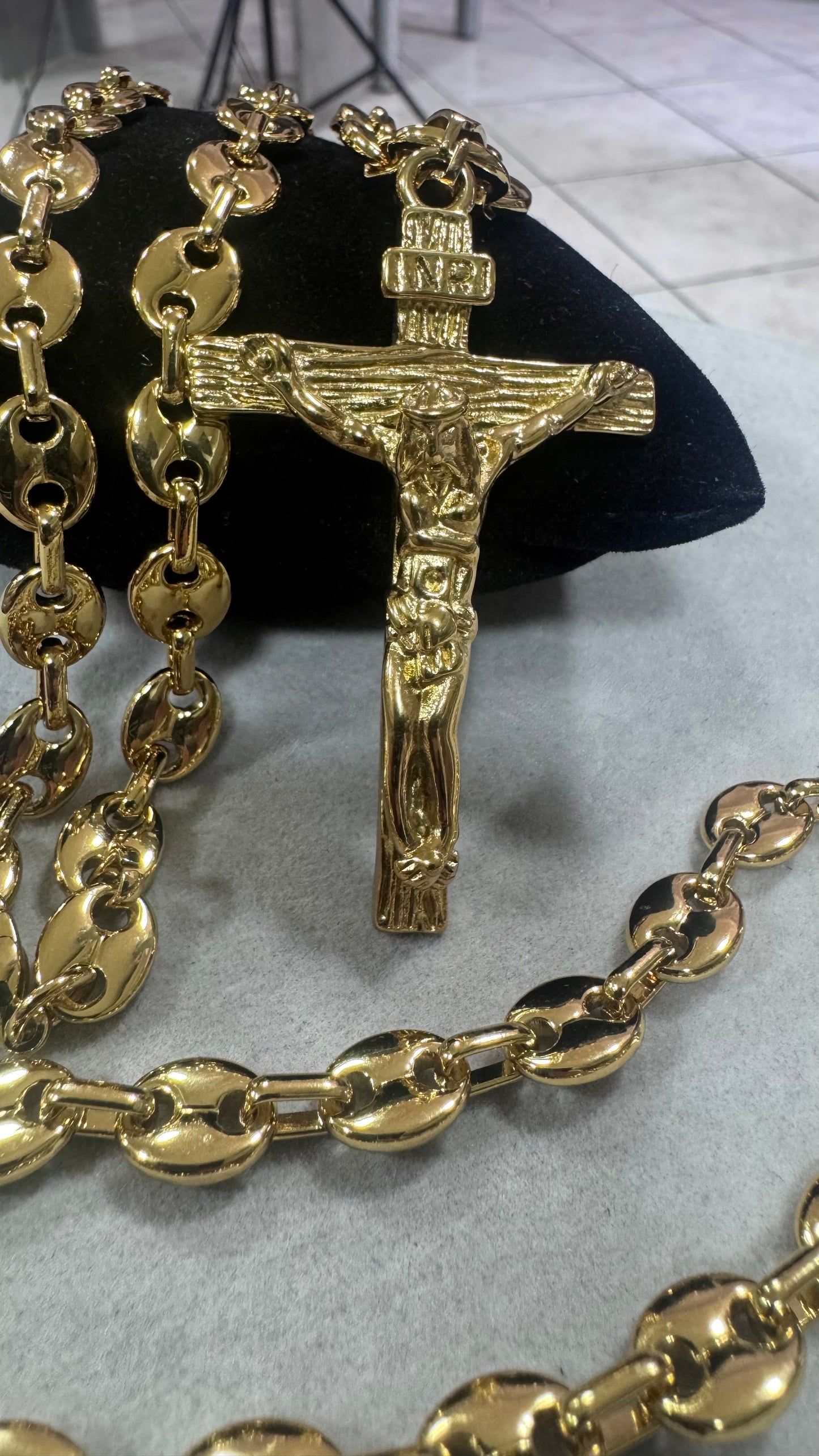 Combo Kit croce marina acciaio oro *258