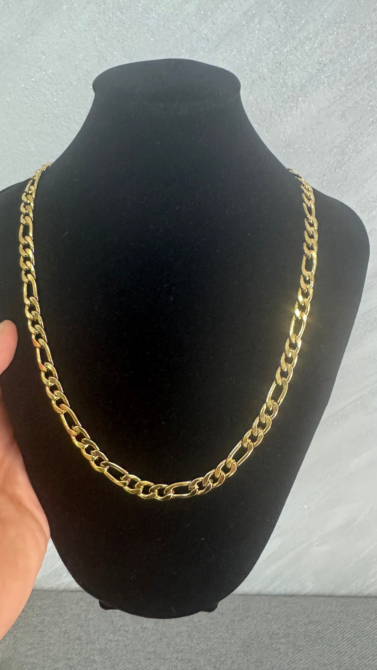 Collana girocollo acciaio oro*12