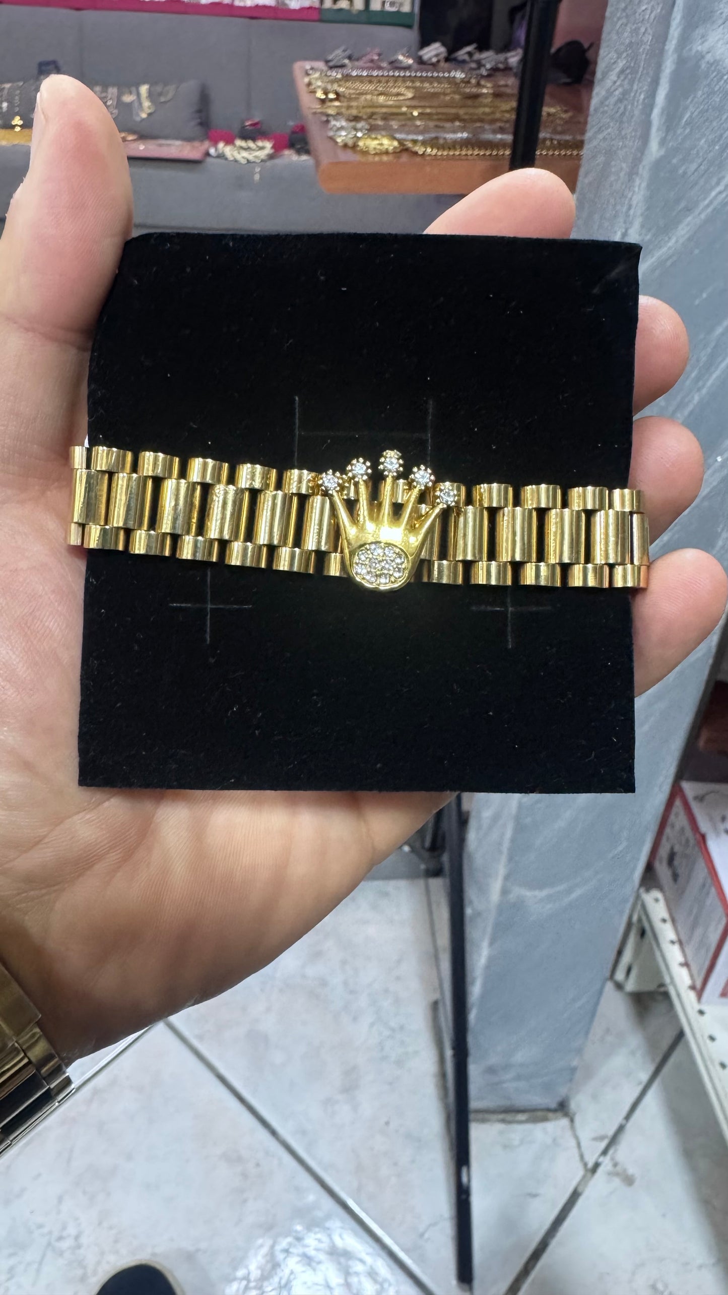 Bracciale president corona acciaio *41