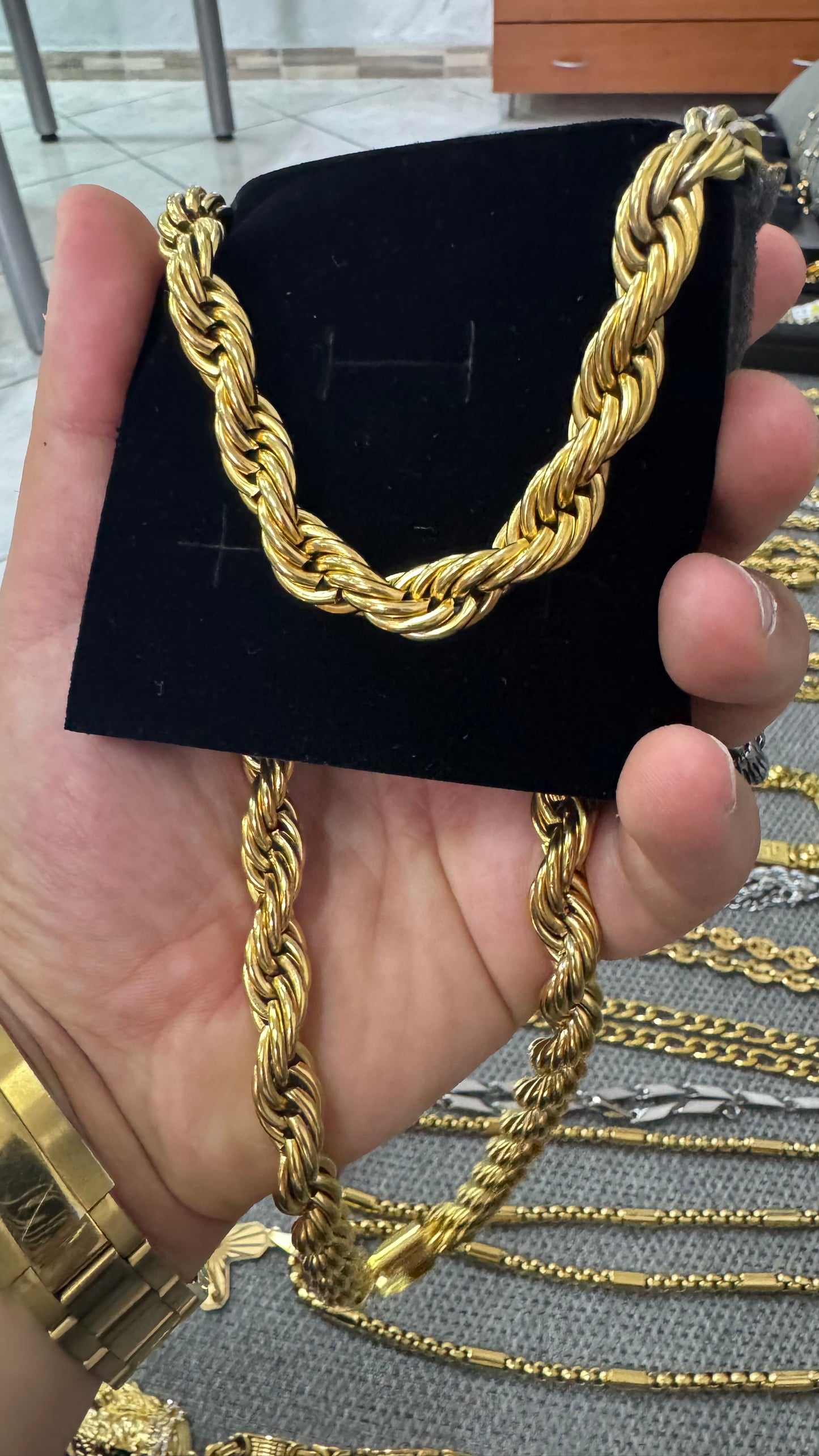 Collana lunga 60 cm12 mm spessore *10