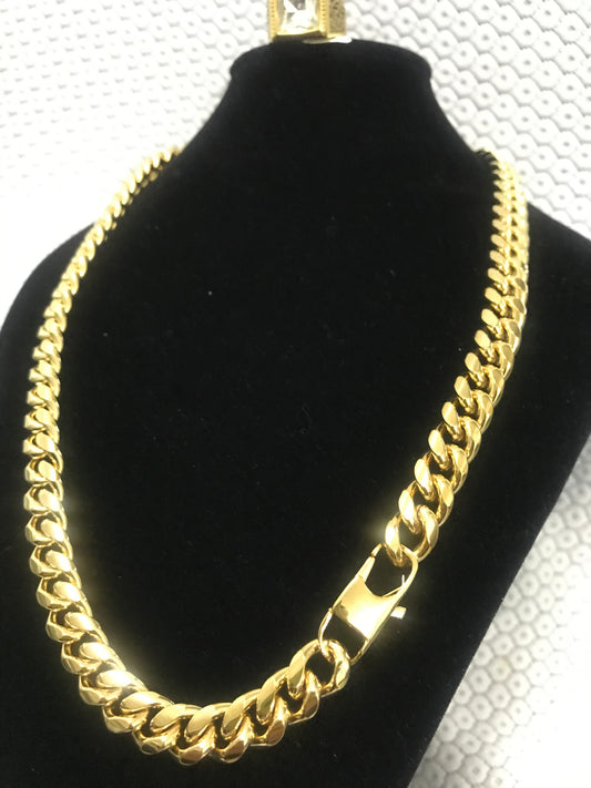 Collana cubana acciaio *50