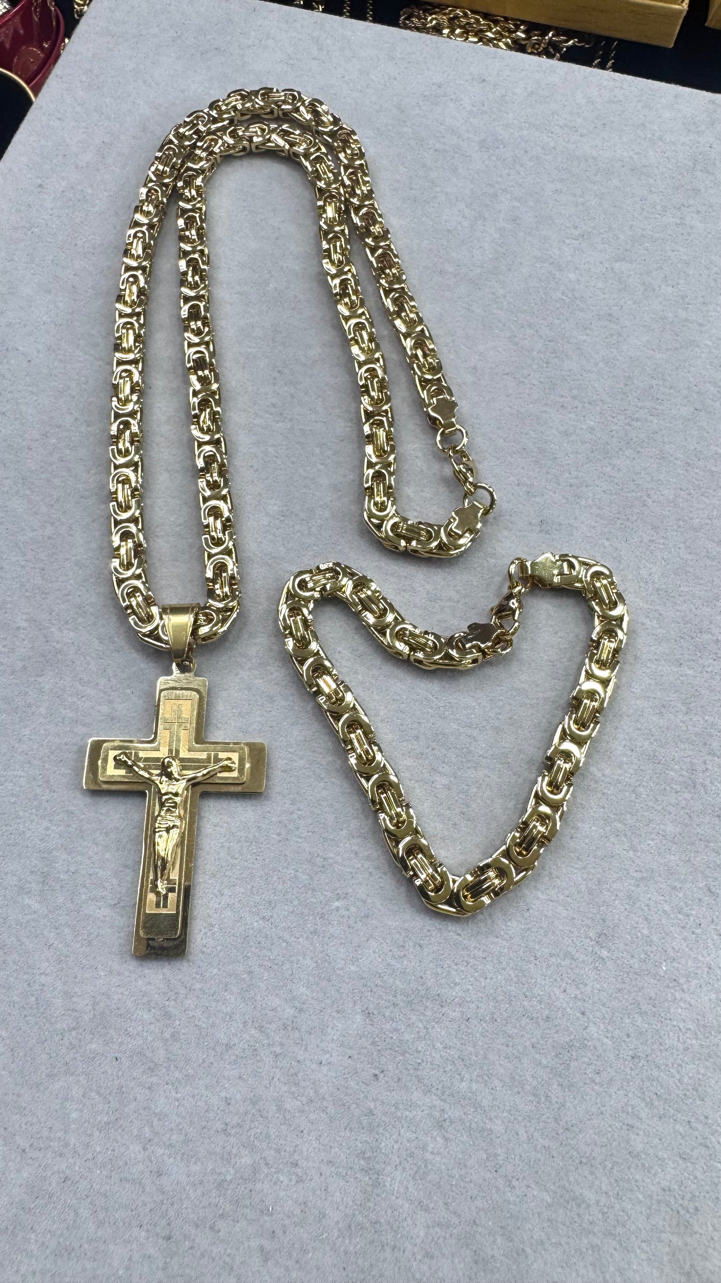 Combo Kit catena  acciaio oro *232