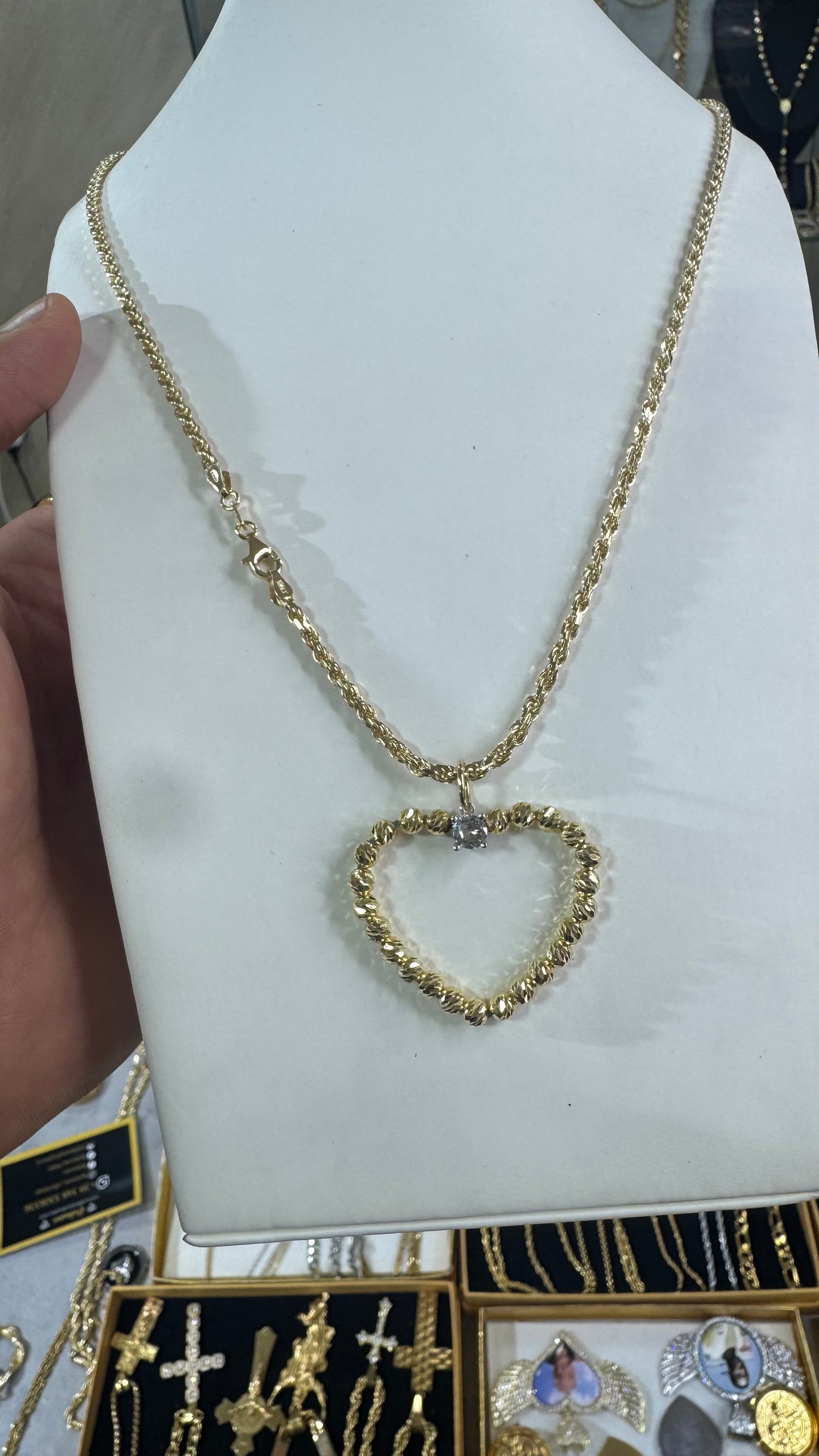 Collana Argento 925 cuore Slash *622