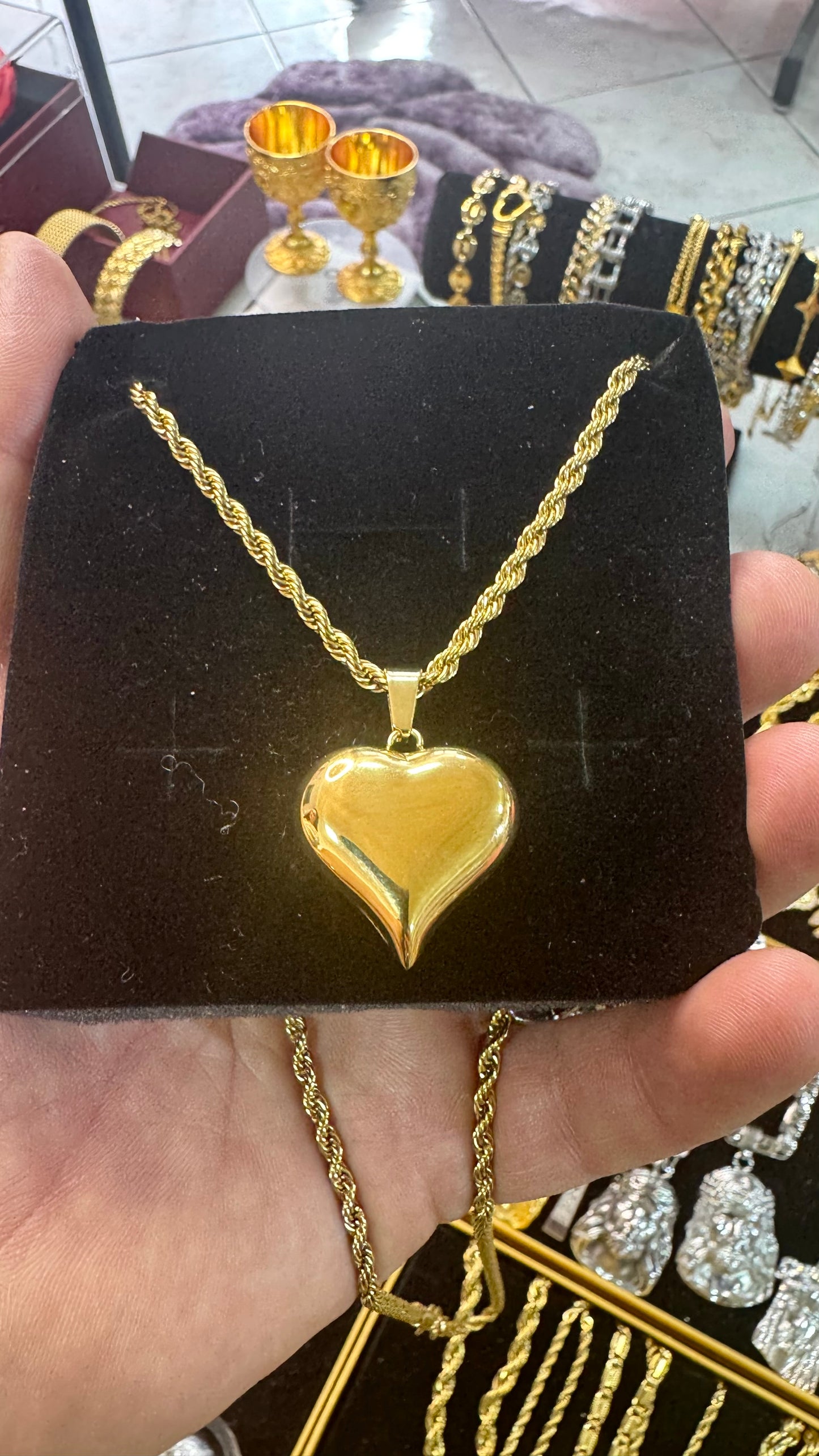 Collana donna con cuore*25