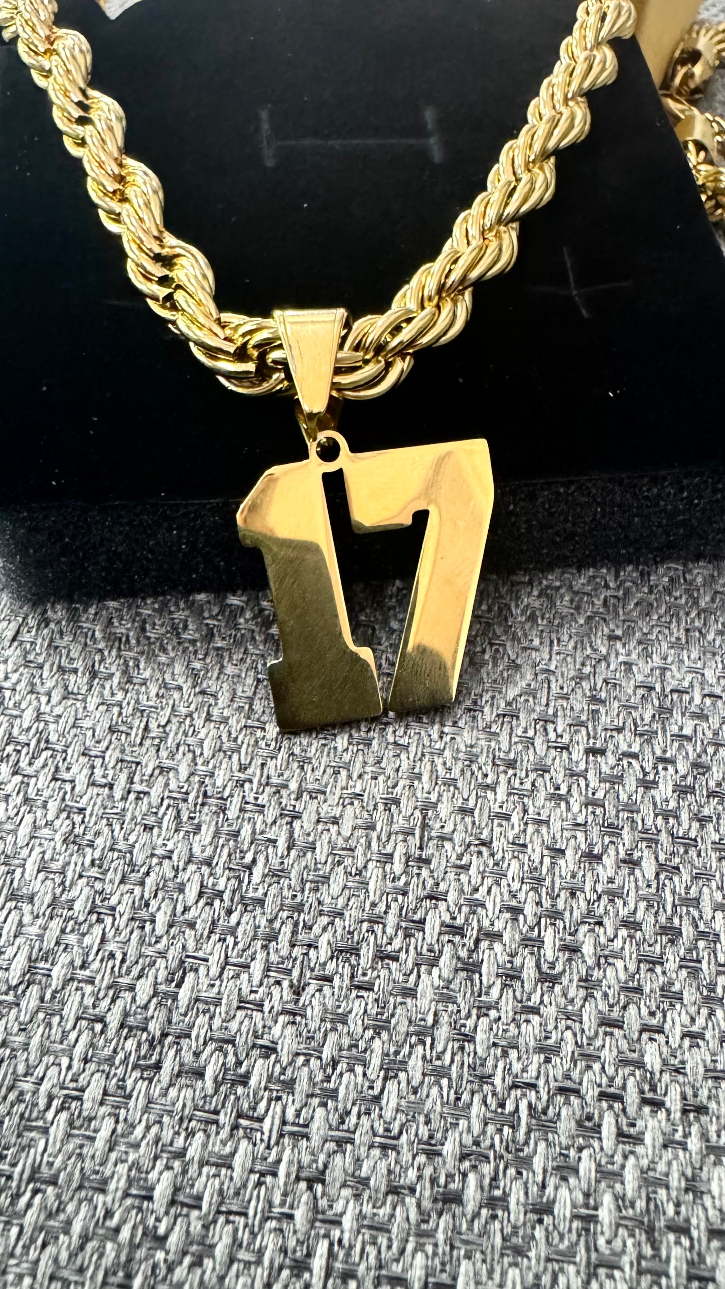 Collana lunga 80 cm con 17 acciaio *17