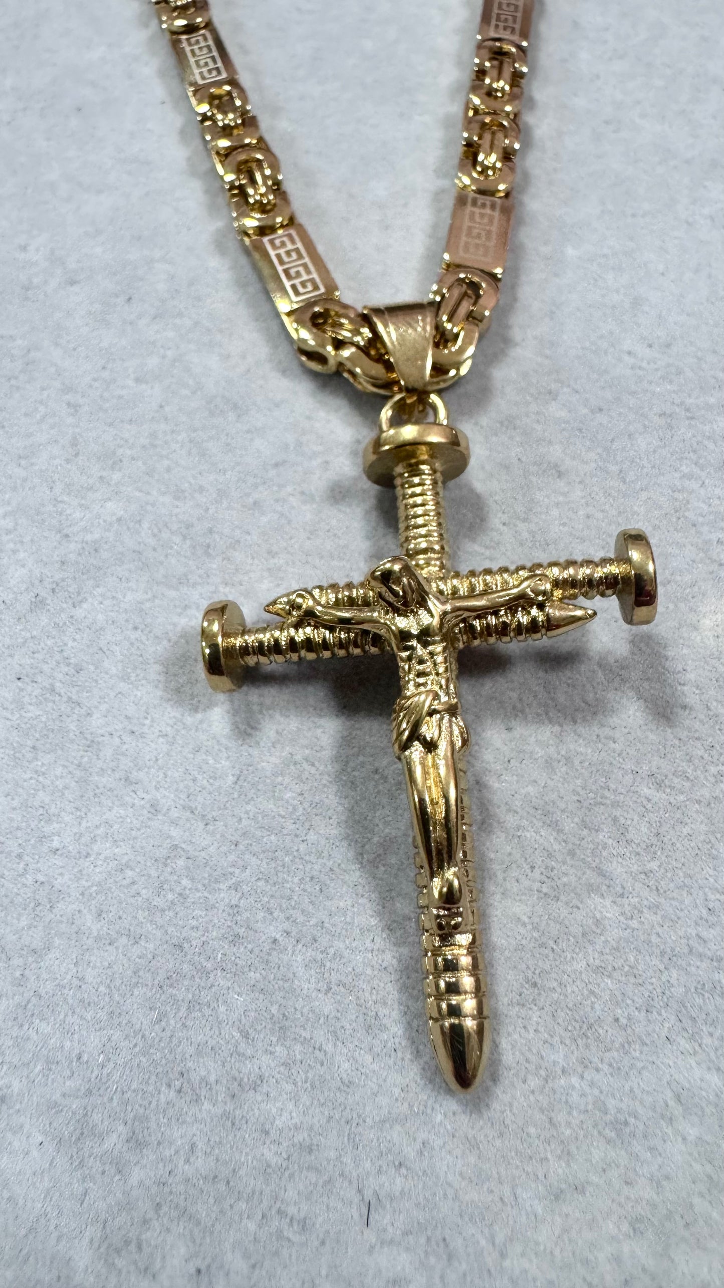 Combo Kit croce Chiodo acciaio oro *253