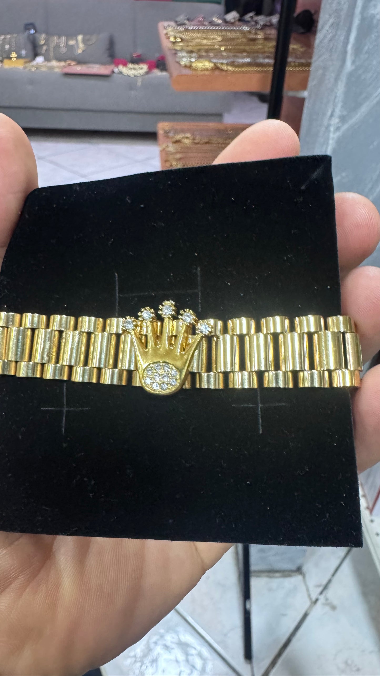 Bracciale president corona acciaio *41